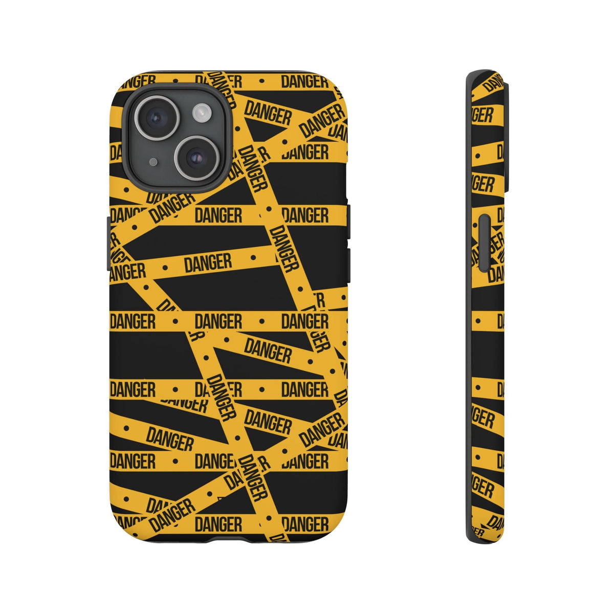 Tough Impact-Resistant Phone Case DANGER TAPE