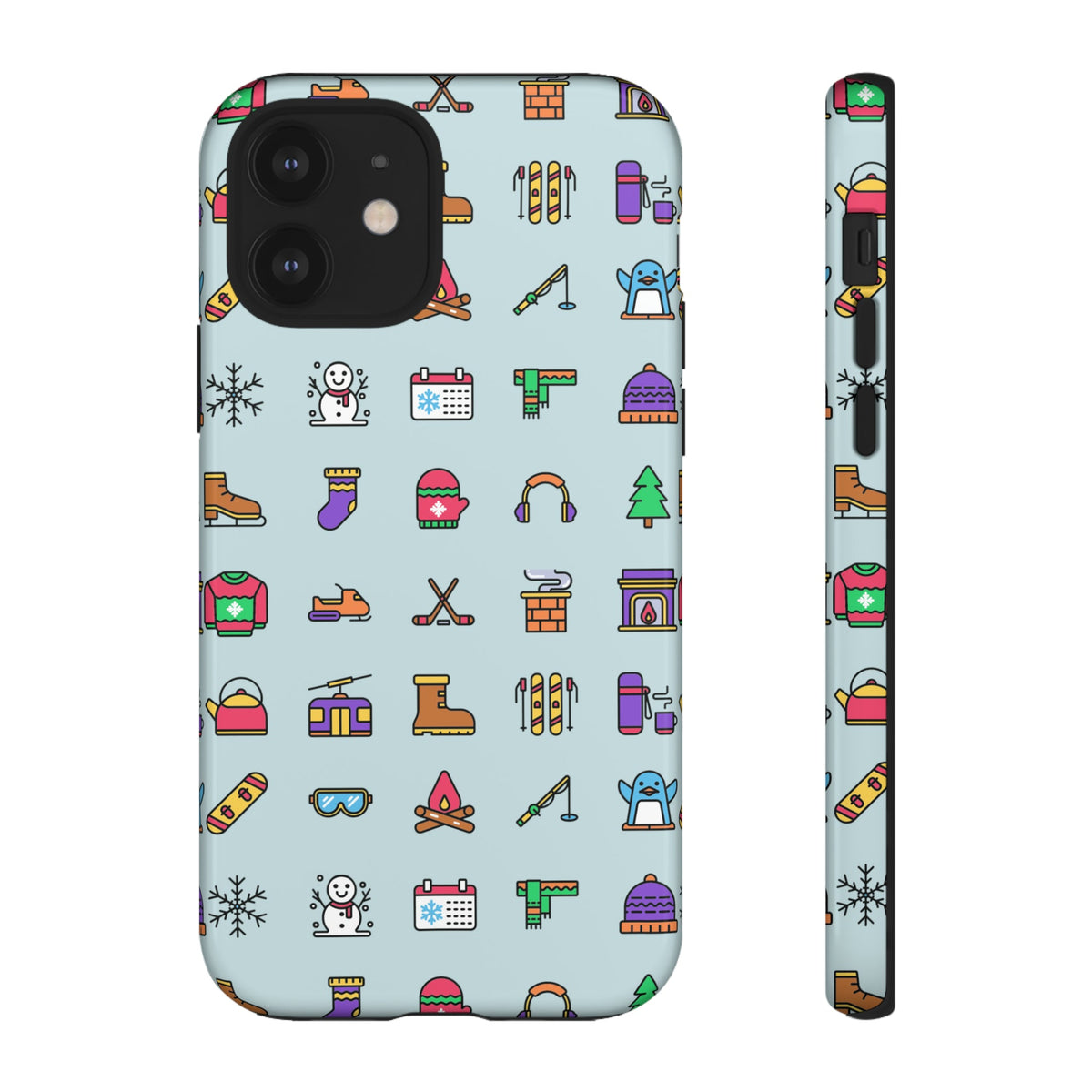 Tough Phone Case Dual-Layer Protective WINTER ICONS