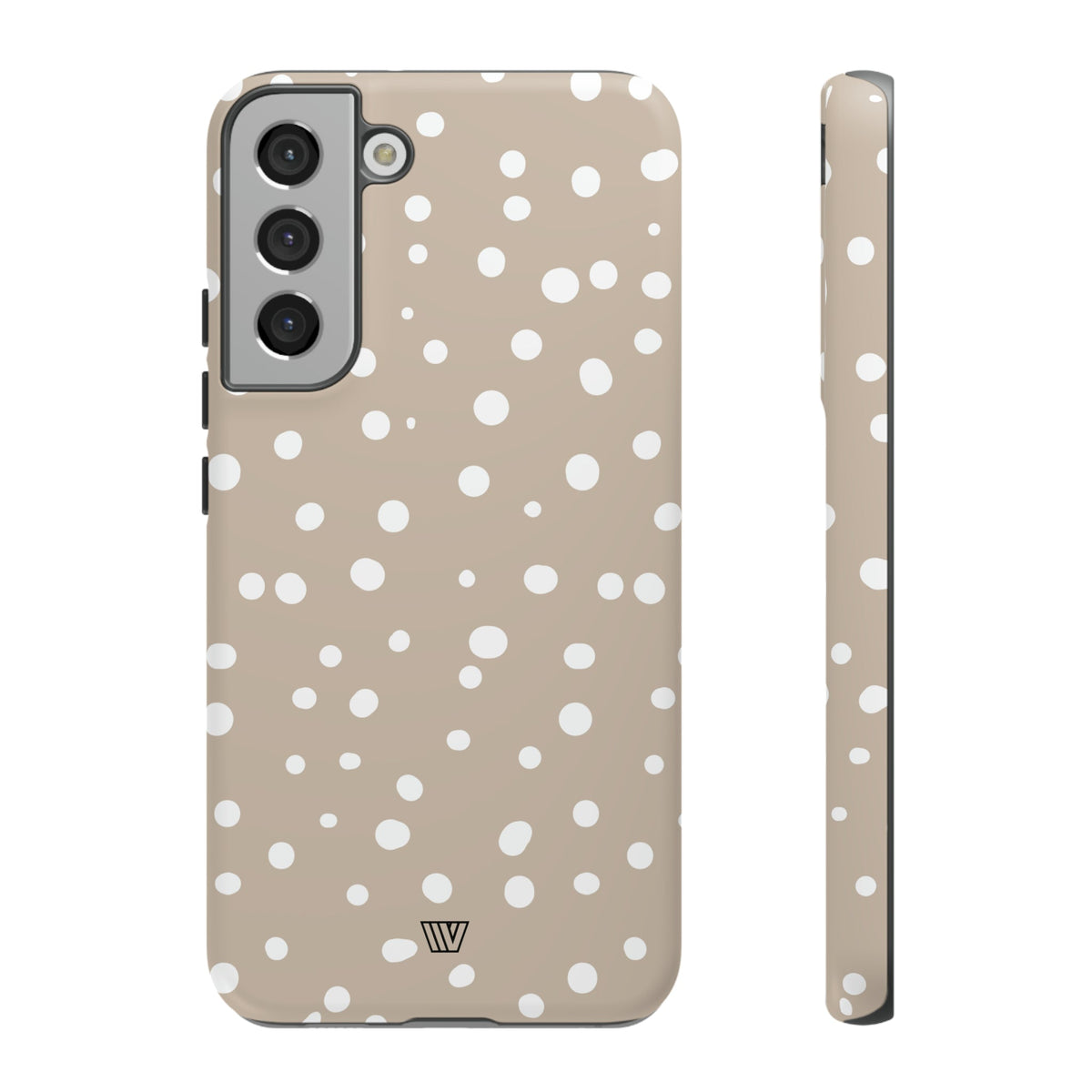 Beige Dots Tough Phone Case Dual-Layer Protective Shell Trovvve