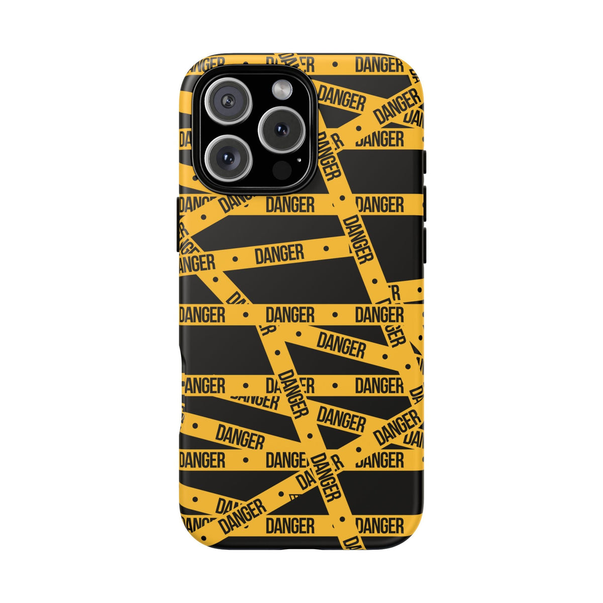 Tough Impact-Resistant Phone Case DANGER TAPE