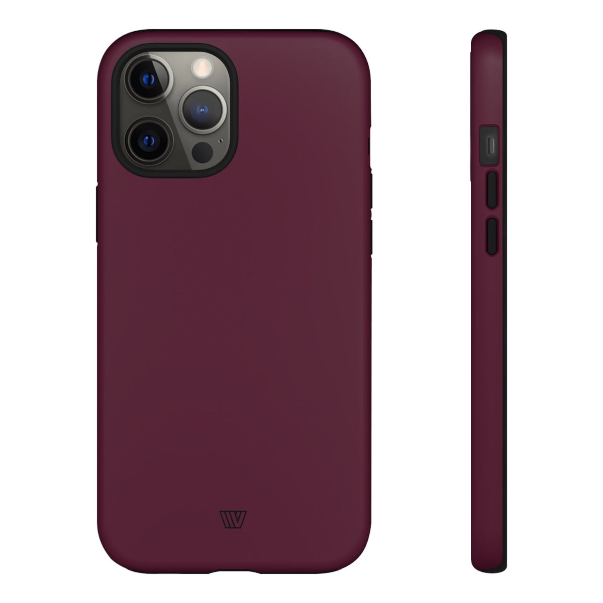 Tough Phone Case Wine Berry Protective Dual-Layer Polycarbonate Shell