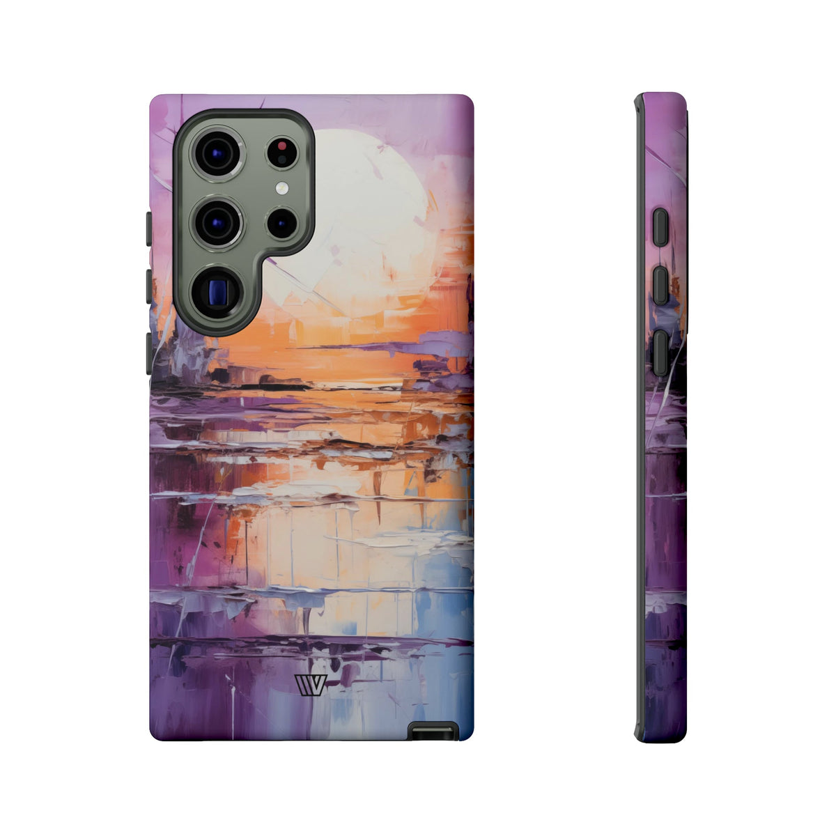 Acrylic Sunset Tough Phone Case Dual-Layer Protection