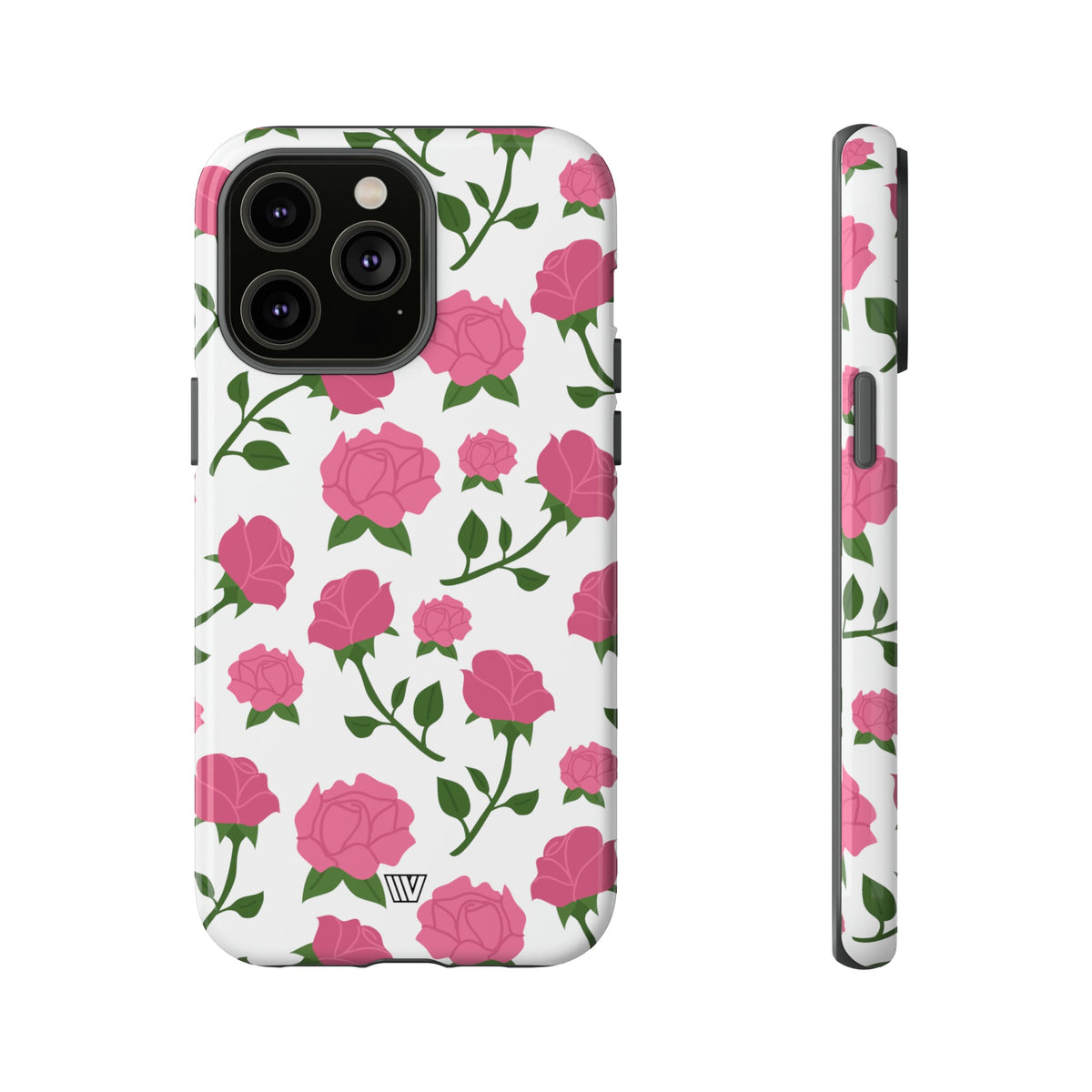 Pink Roses Tough Phone Case Dual-Layer Protective Trovvve