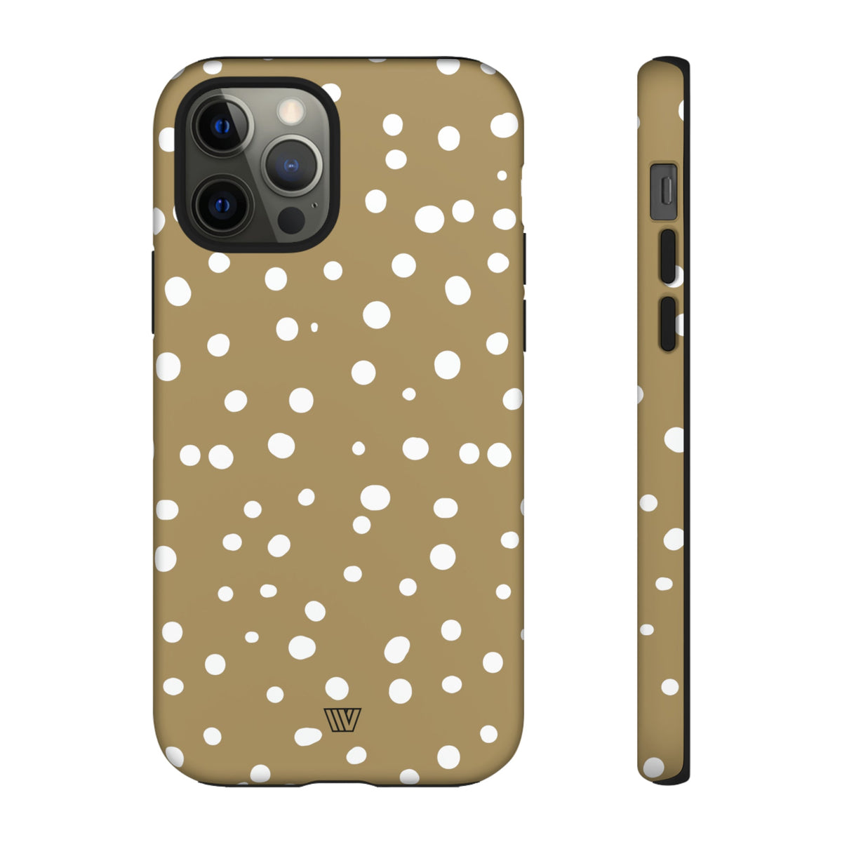 Dark Beige Dots Tough Phone Case