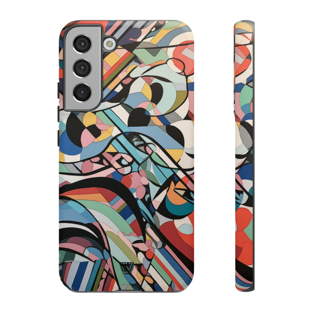 Abstract Mural Tough Phone Case Dual-Layer Protection