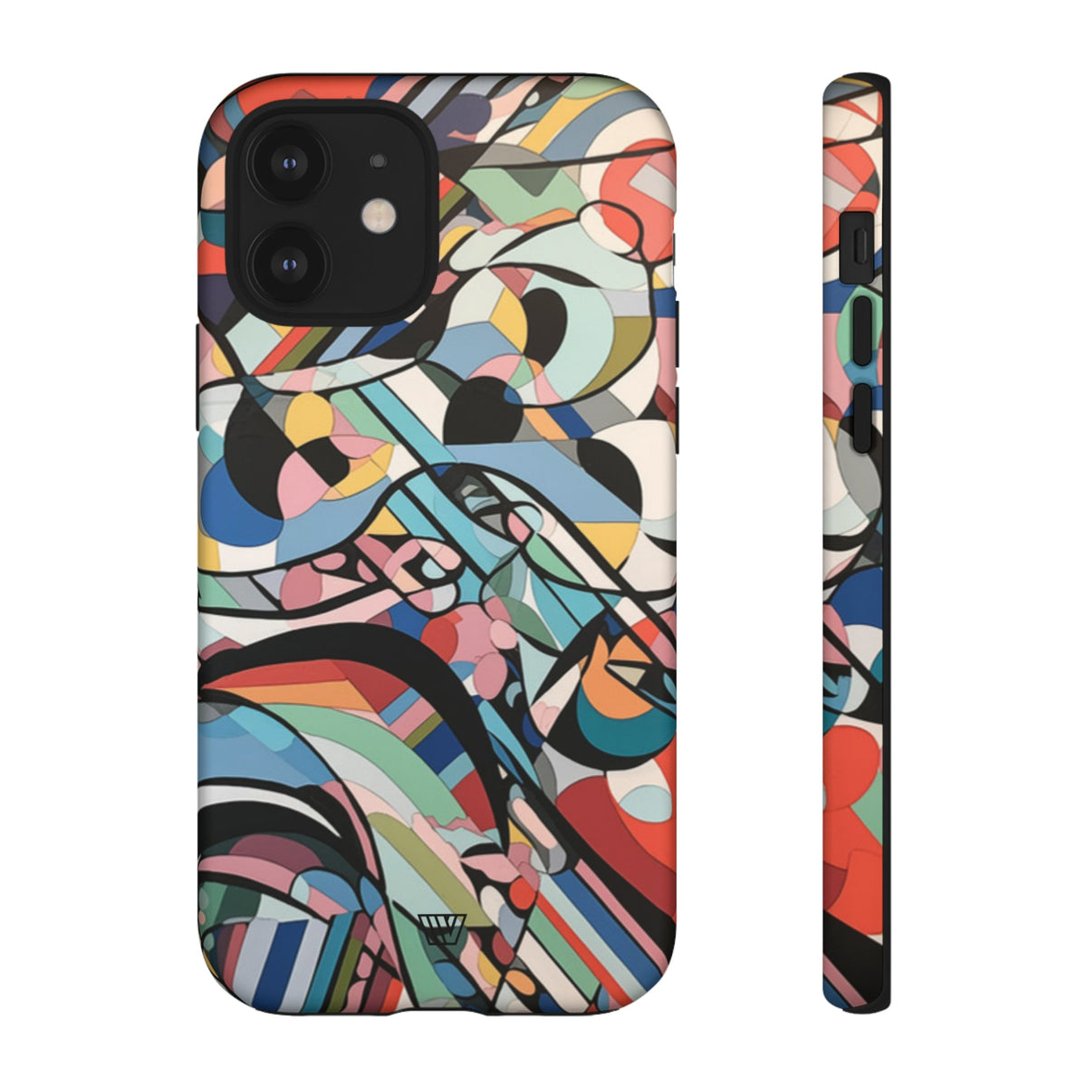 Abstract Mural Tough Phone Case Dual-Layer Protection