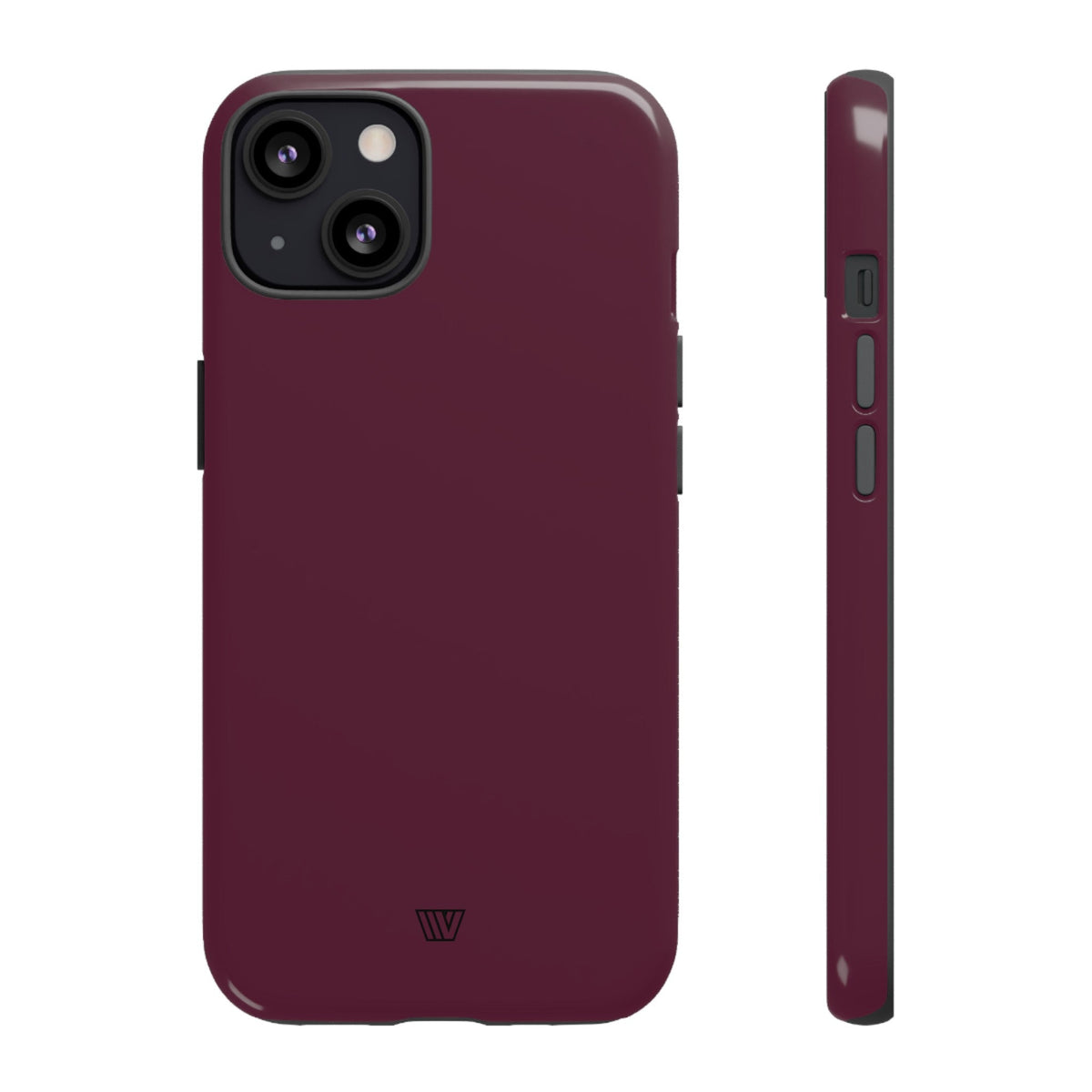 Tough Phone Case Wine Berry Protective Dual-Layer Polycarbonate Shell