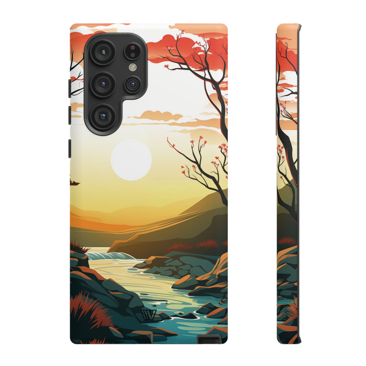 Tough Phone Case Dual-Layer Protection RIVER SUNSET