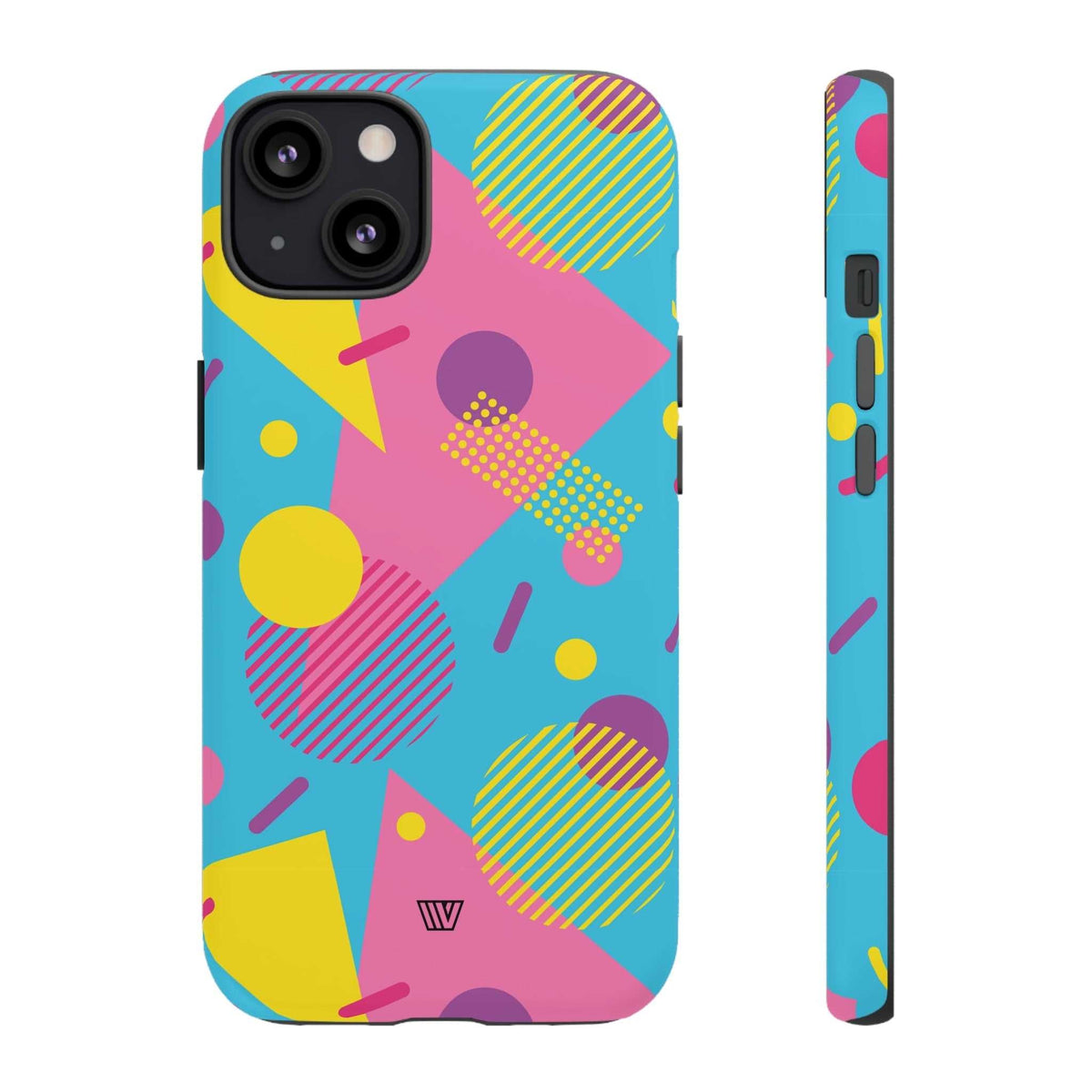 Retro Pattern Light Blue Tough Phone Case
