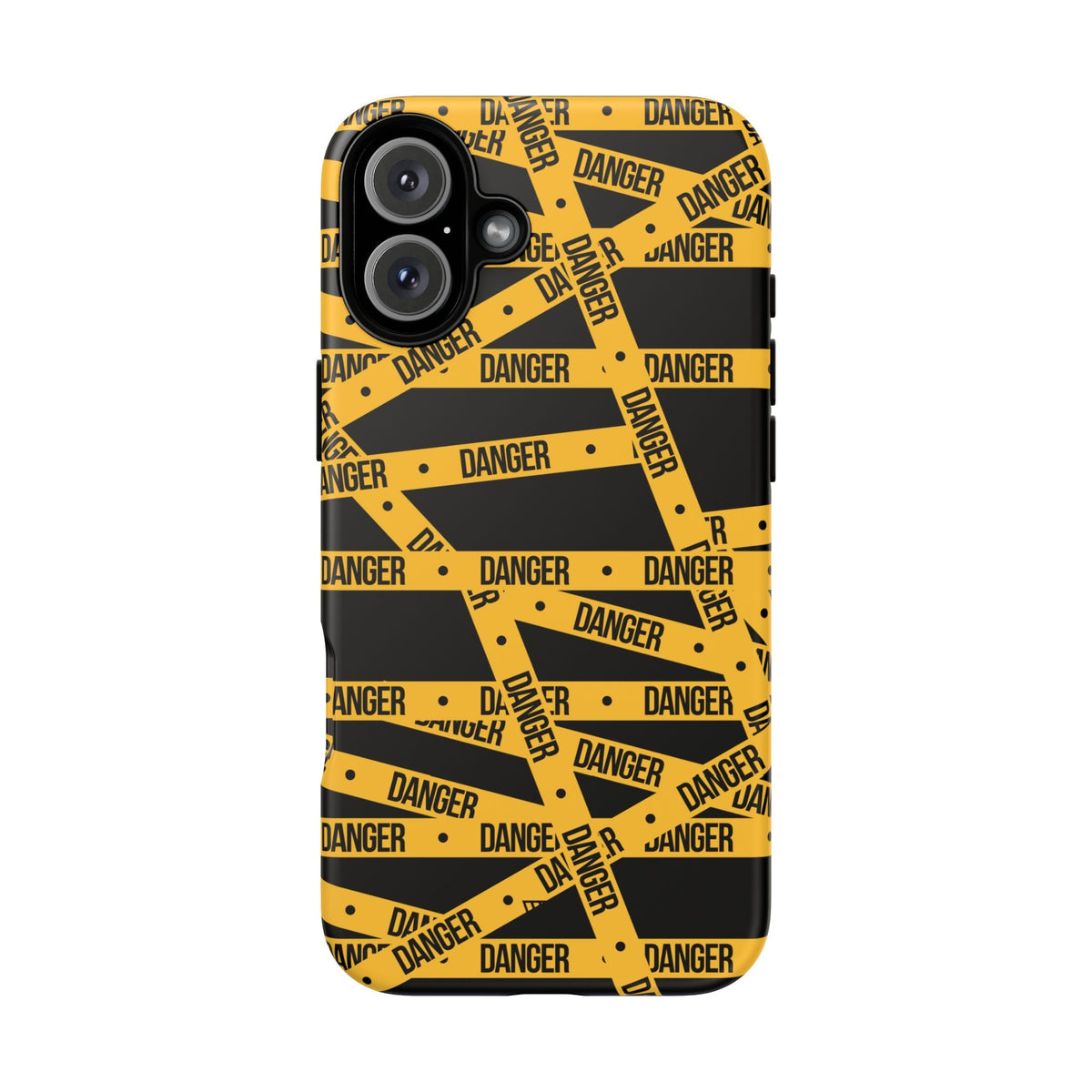 Tough Impact-Resistant Phone Case DANGER TAPE