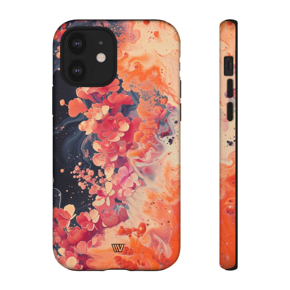 Tough Phone Case Dual-Layer Protection Phone Case WAVE OF FLOWERS