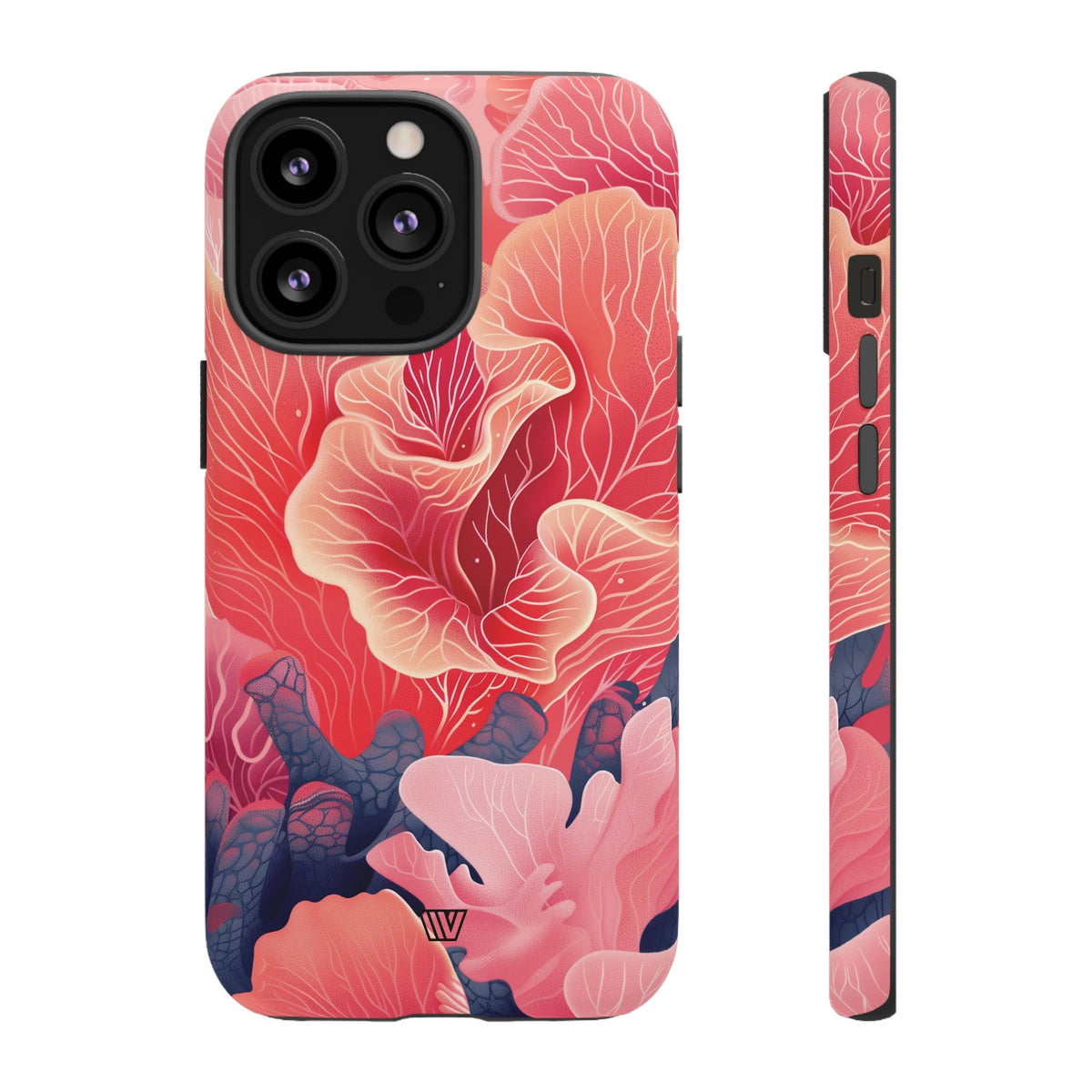 Pink Coral Tough Phone Case Dual-Layer Protection