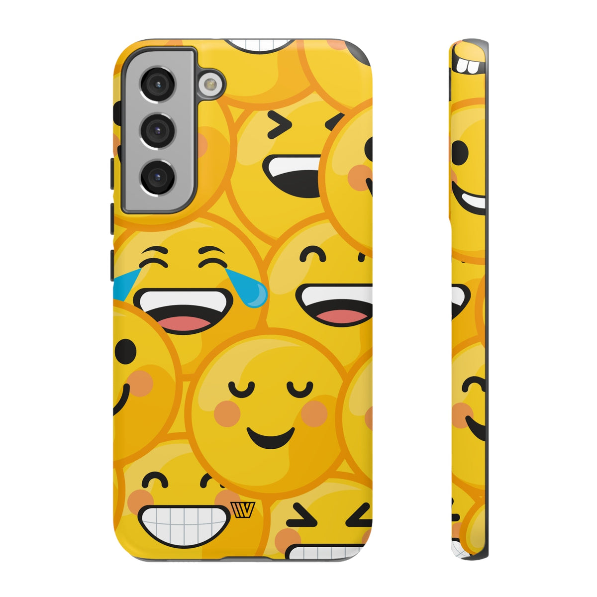Tough Phone Case Impact-Resistant Dual-Layer Polycarbonate EMOJI FACES