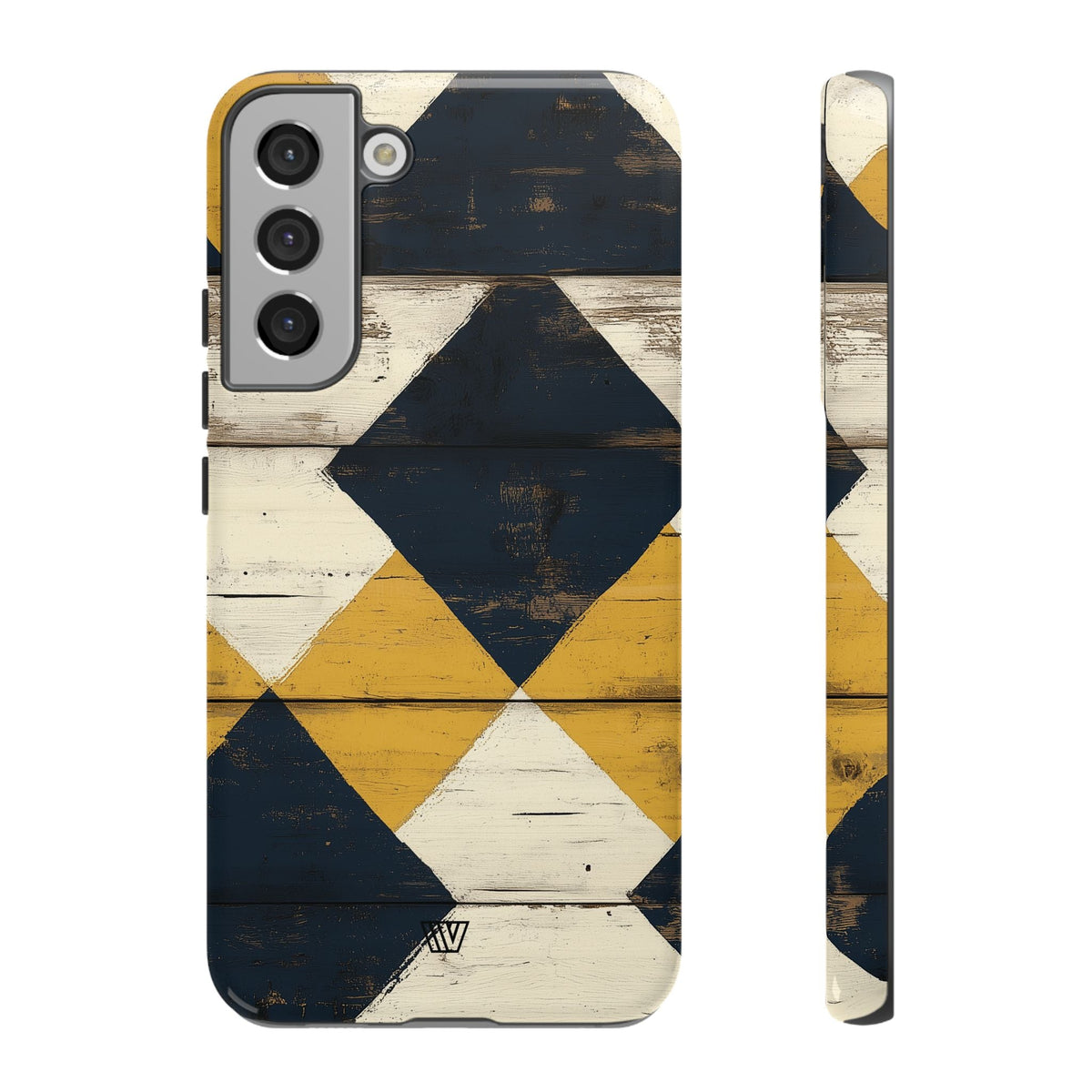 Tough Phone Case Dual-Layer Protection Farmhouse Wood