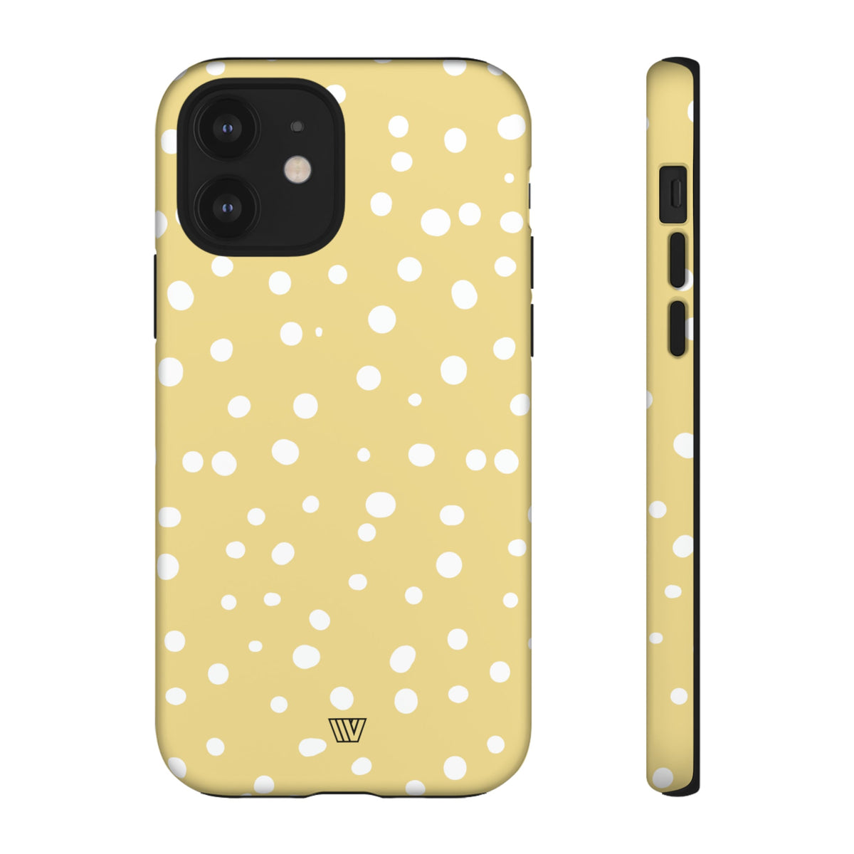 Muted Yellow Dots Tough Phone Case with Impact-Resistant Design