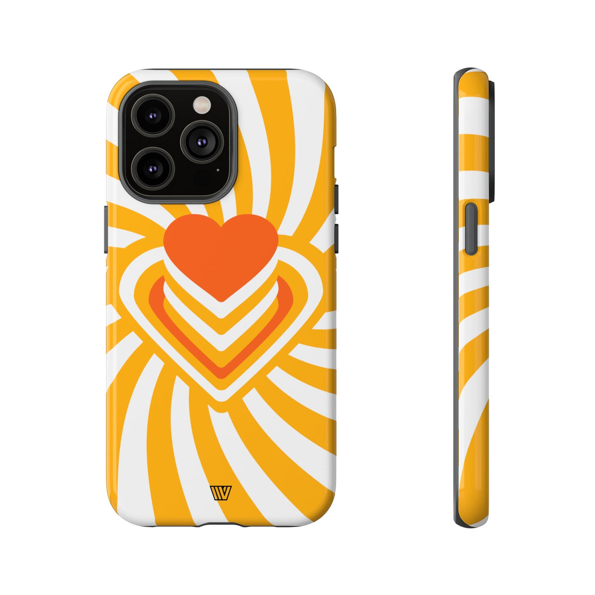 Tough Impact-Resistant Phone Case HEART RAY STACK