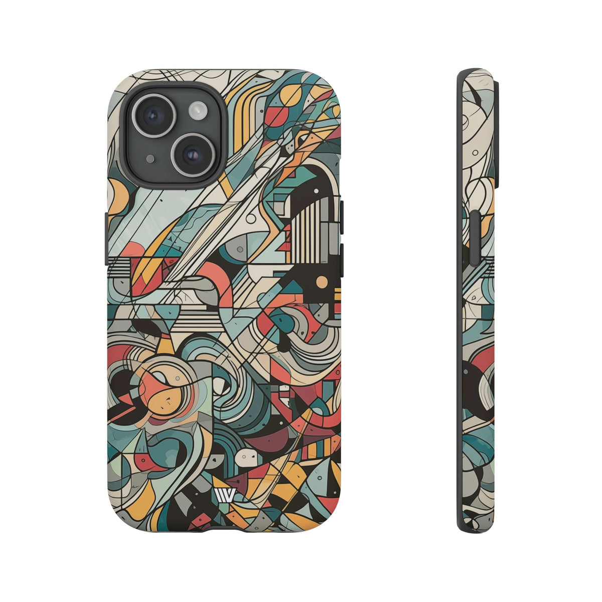 Abstract Doodle #2 Impact-Resistant Tough Phone Case