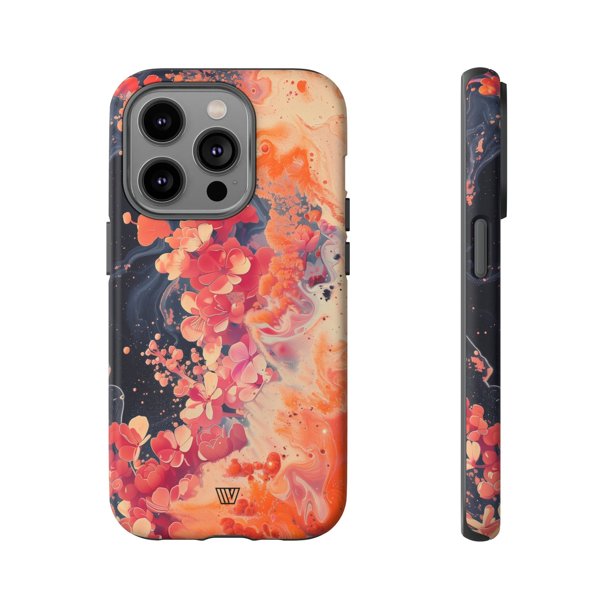 Tough Phone Case Dual-Layer Protection Phone Case WAVE OF FLOWERS