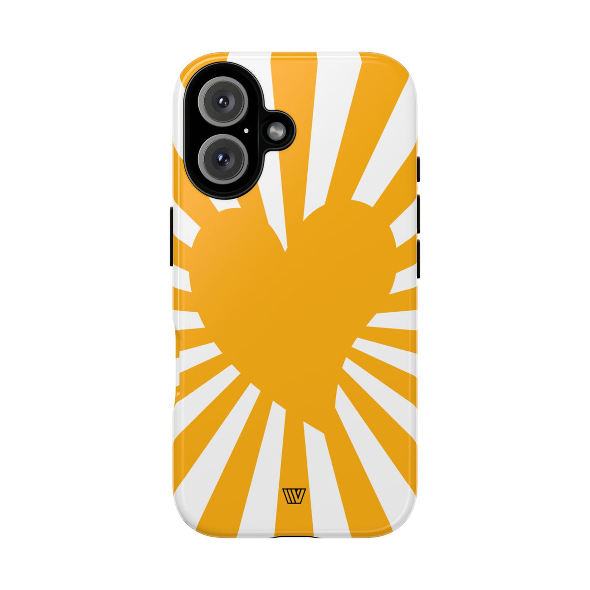 Heart Sun Rays Tough Phone Case with Impact Resistance