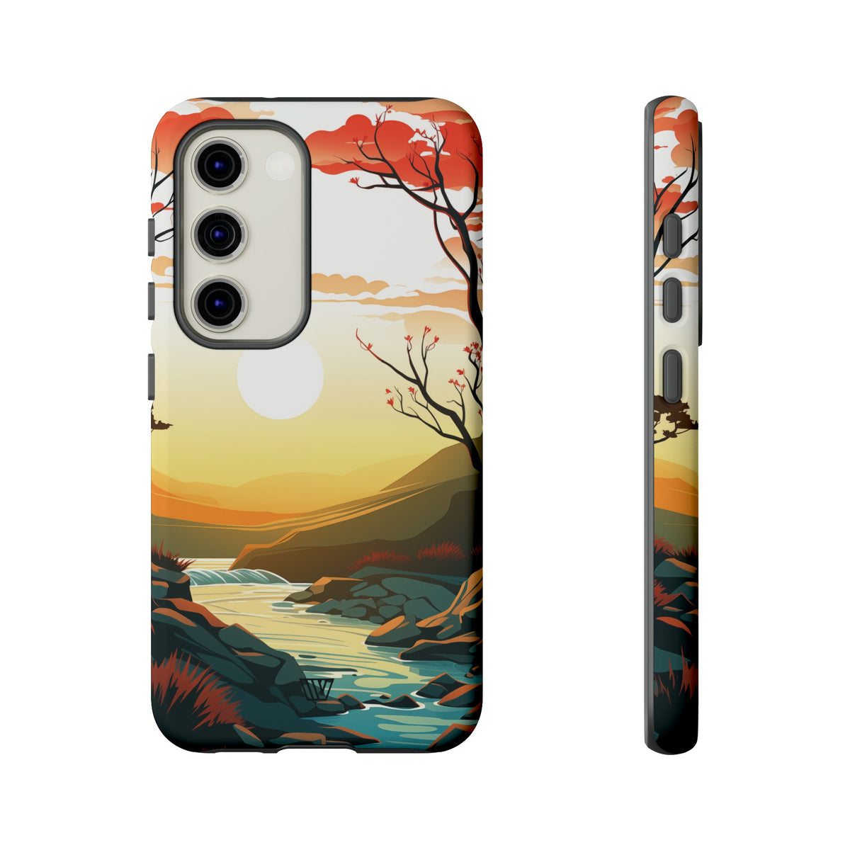 Tough Phone Case Dual-Layer Protection RIVER SUNSET