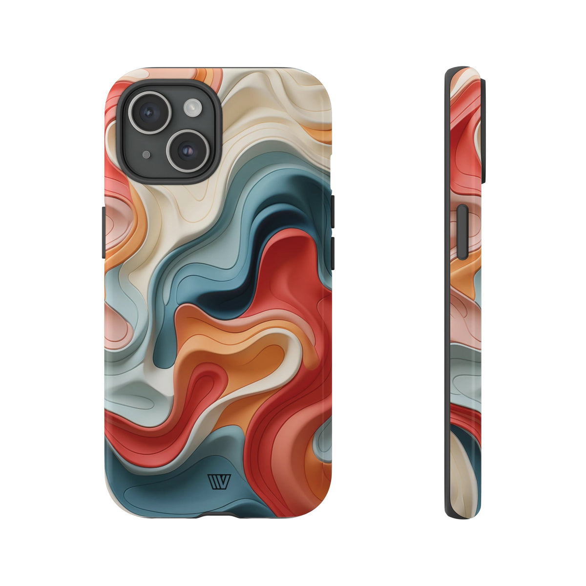 3D Colorful Clay Tough Phone Case
