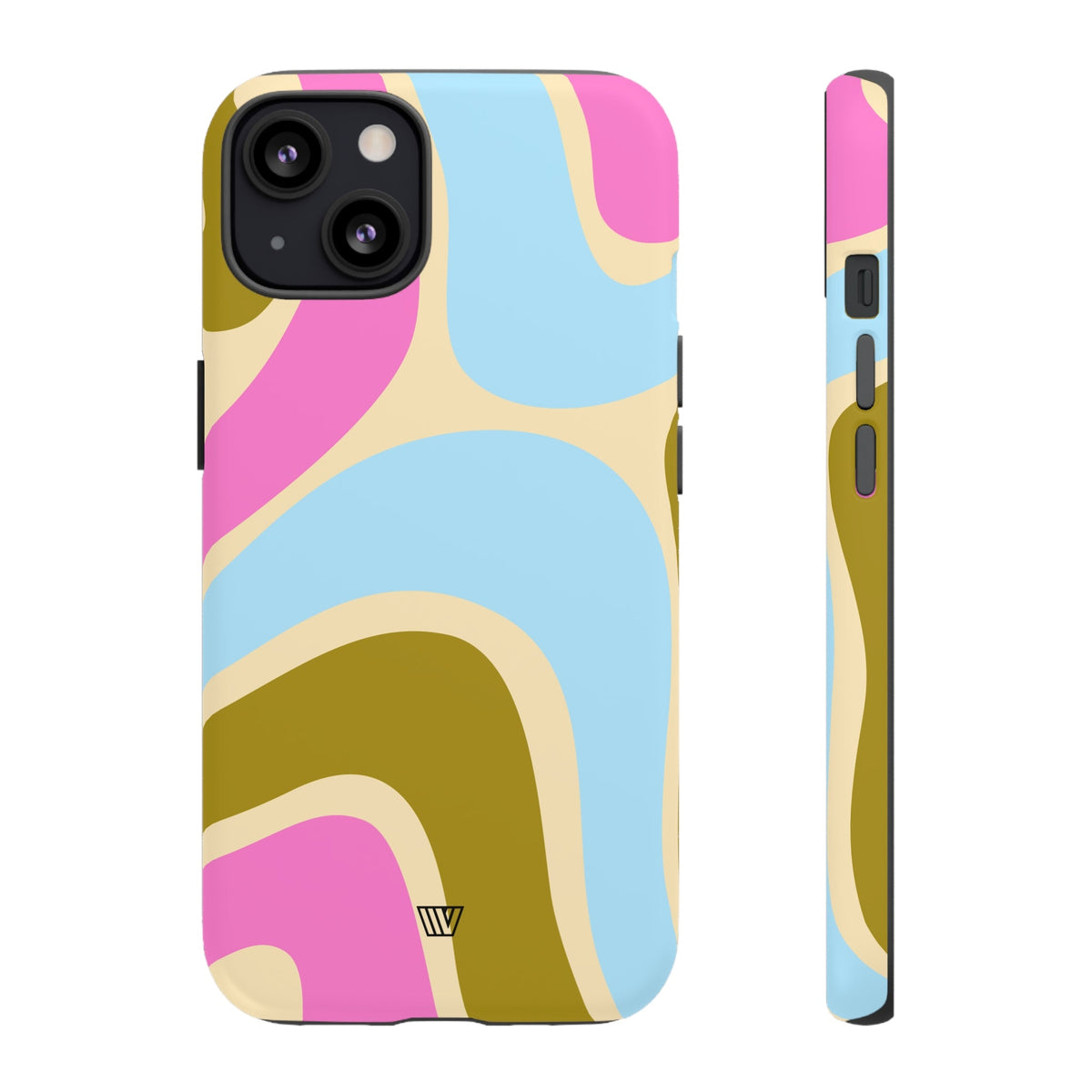 Tough Phone Case Large Groovy Waves Polycarbonate Shell