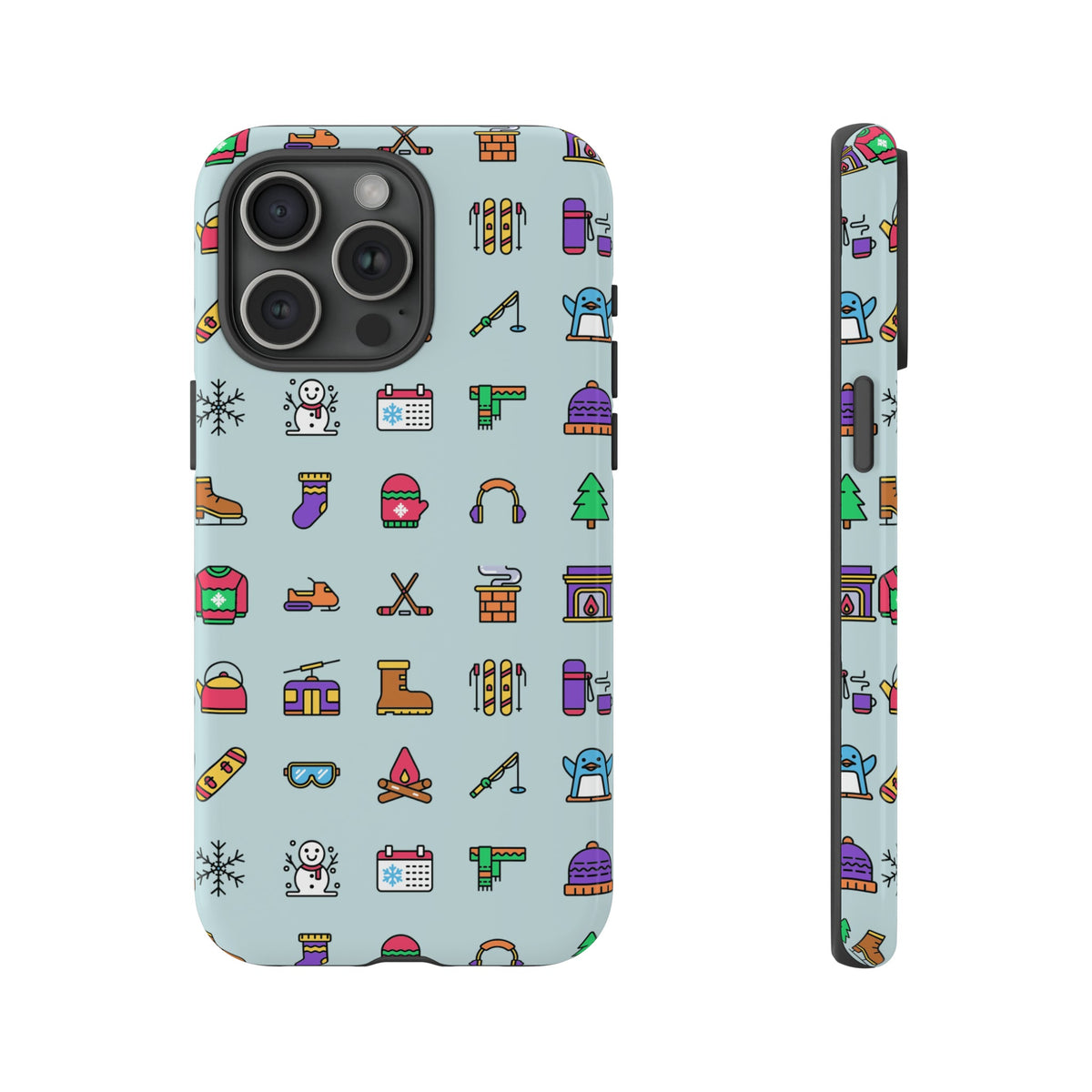 Tough Phone Case Dual-Layer Protective WINTER ICONS