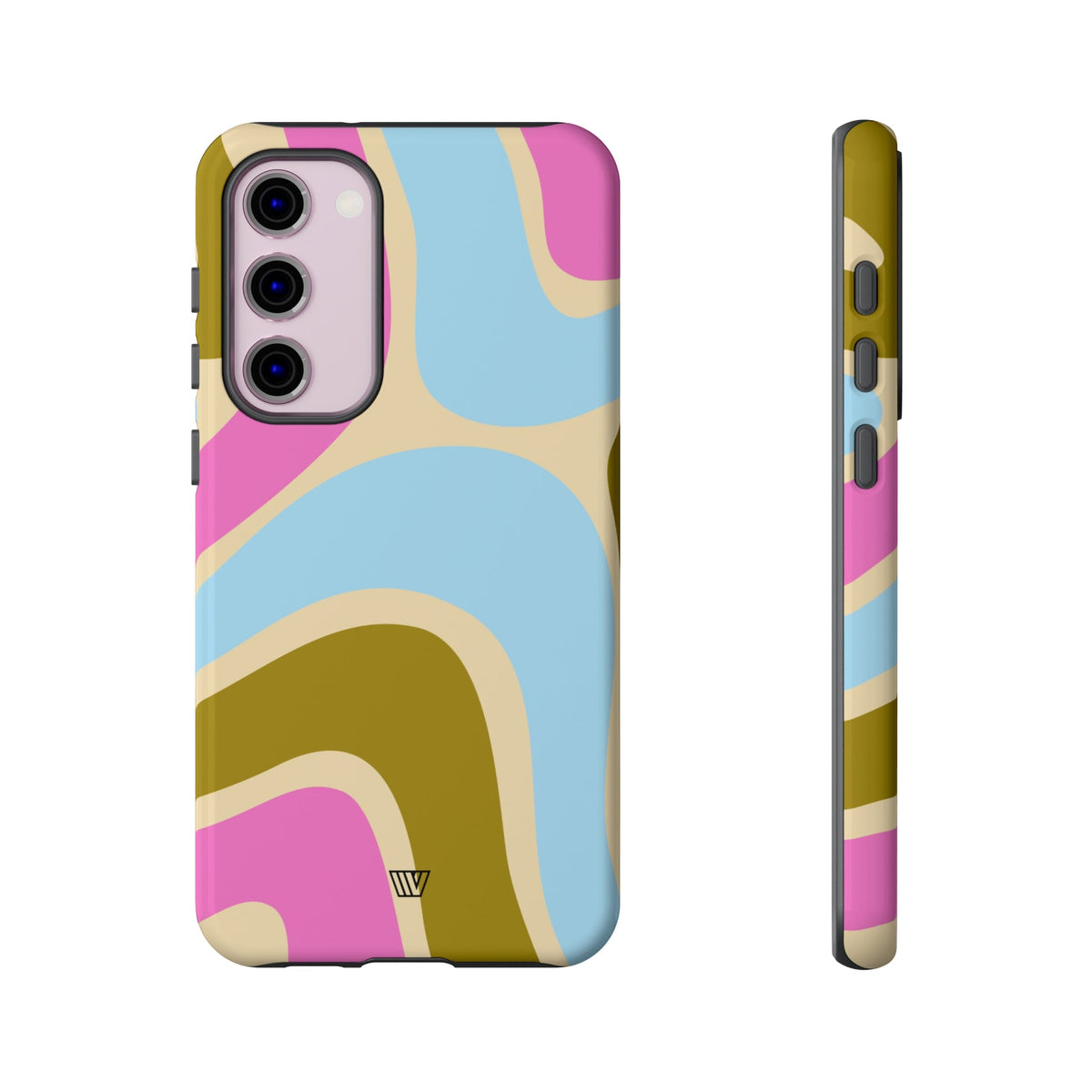 Tough Phone Case Large Groovy Waves Polycarbonate Shell