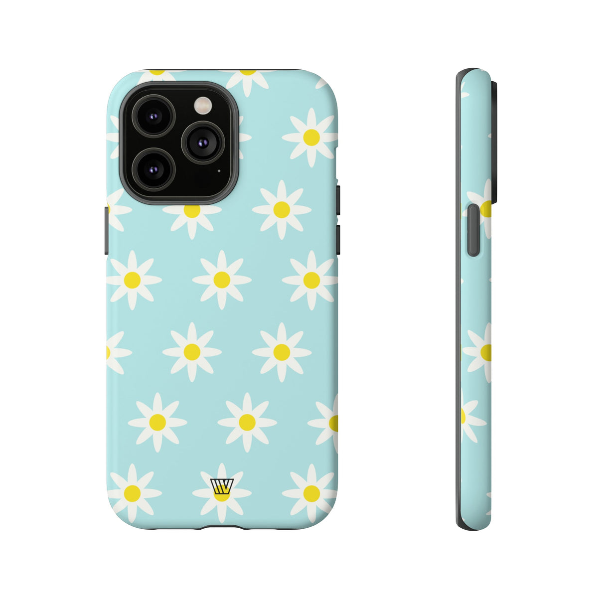 Tough Phone Case Dual Layer Impact Resistant DOODLE DAISY