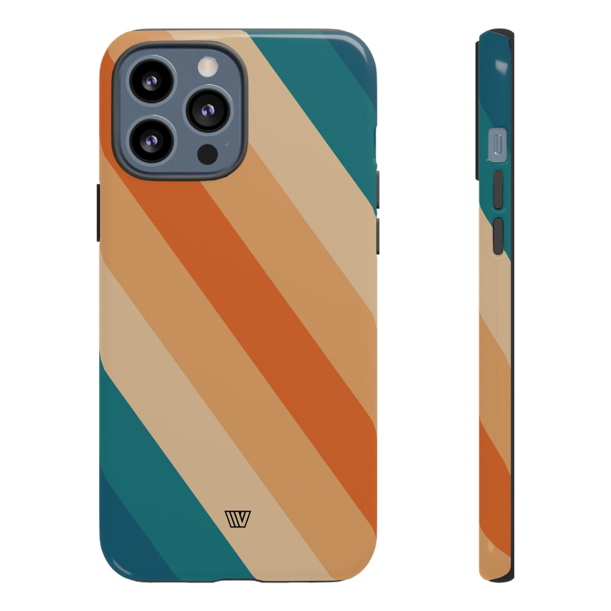 Retro Stripe Tough Phone Case 70s Style