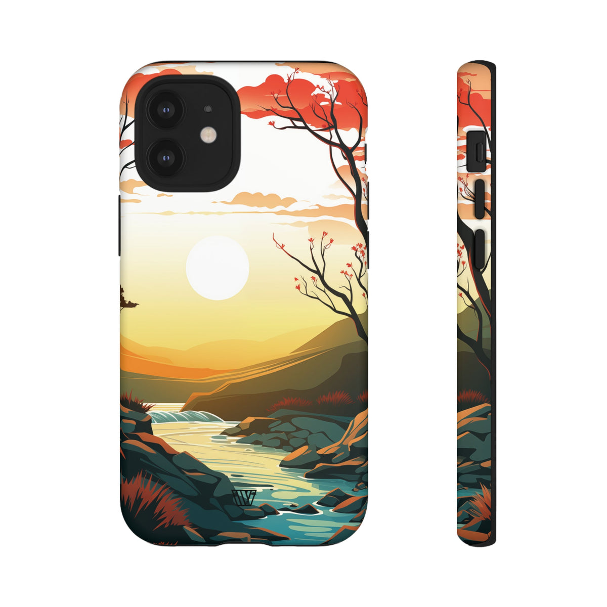 Tough Phone Case Dual-Layer Protection RIVER SUNSET