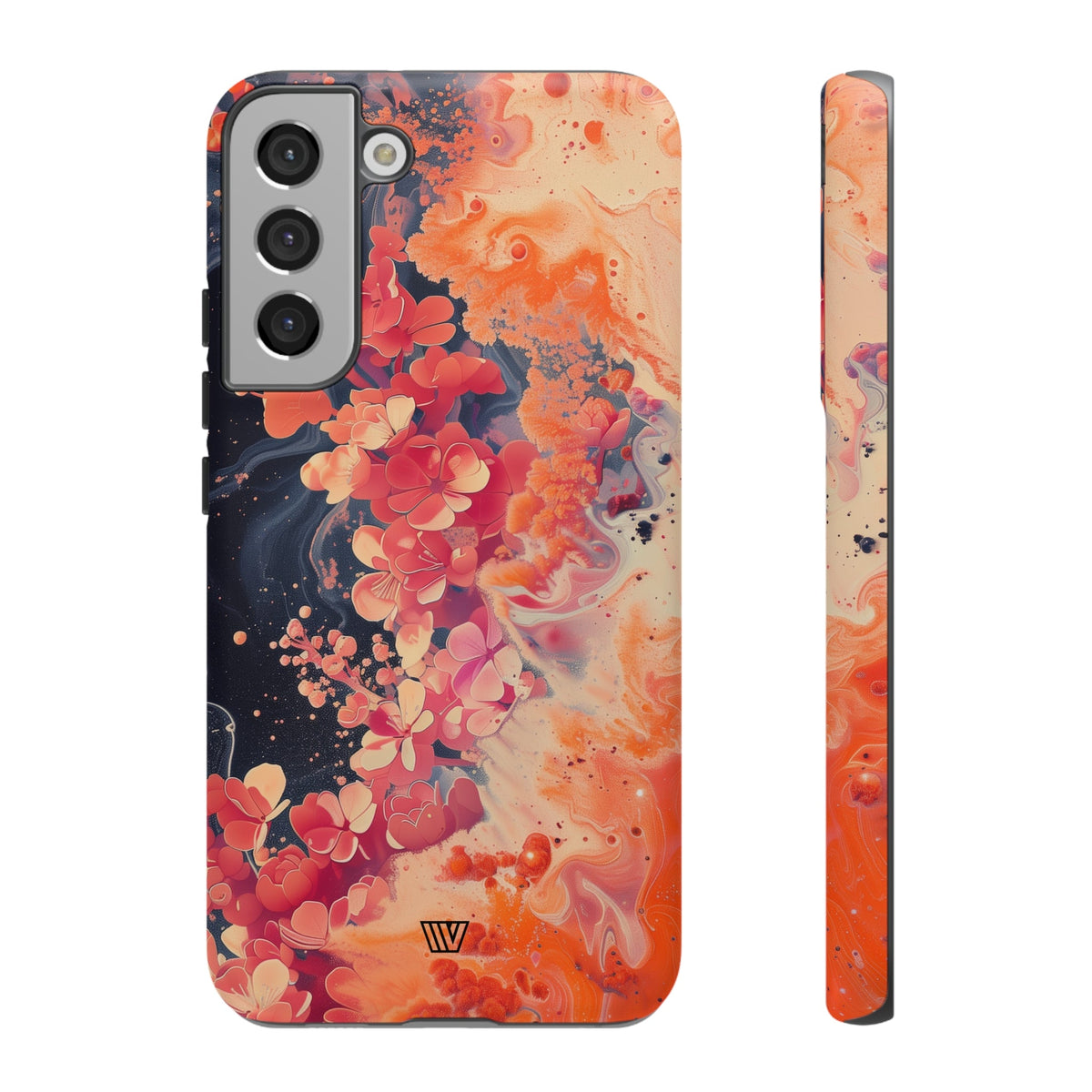 Tough Phone Case Dual-Layer Protection Phone Case WAVE OF FLOWERS