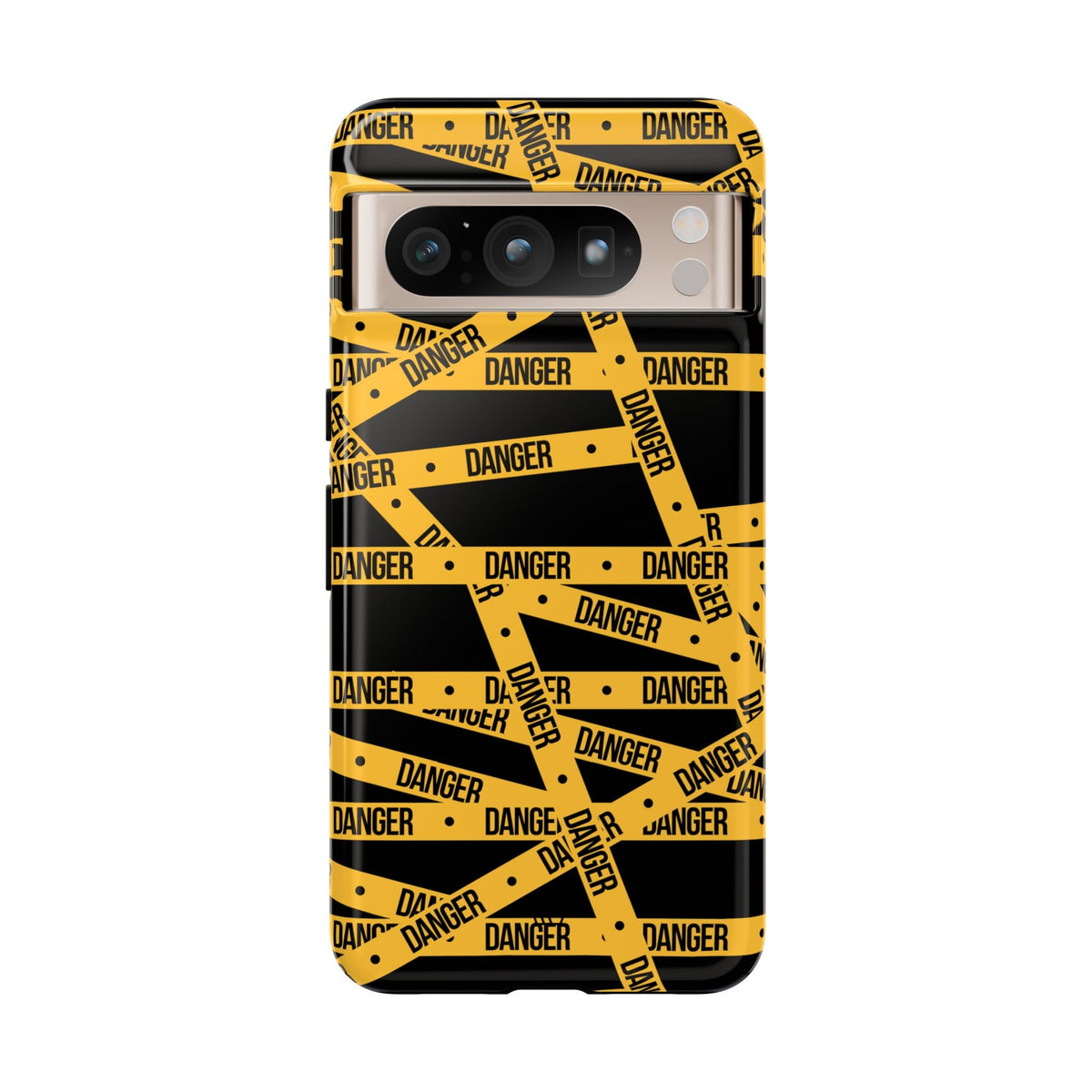 Tough Impact-Resistant Phone Case DANGER TAPE