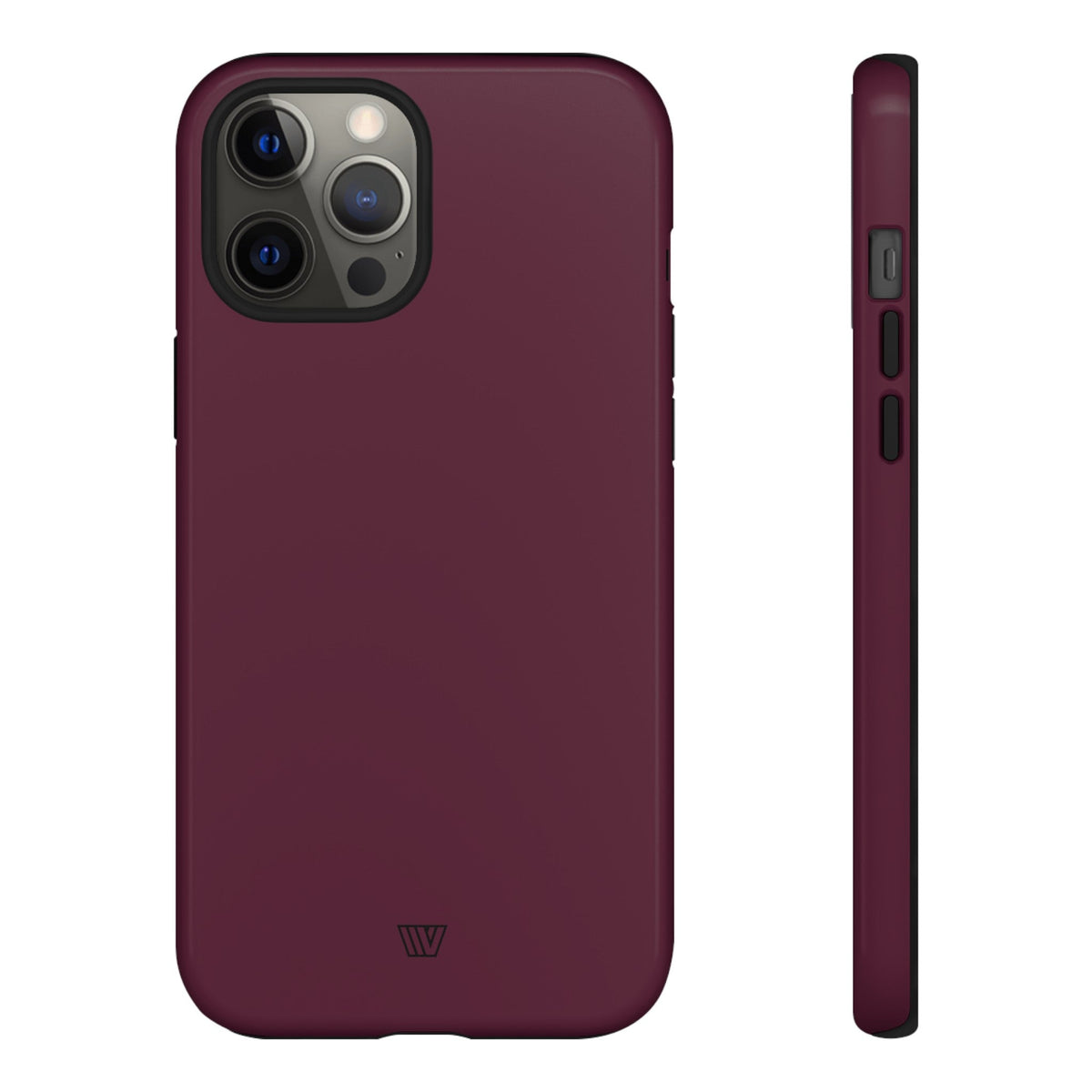 Tough Phone Case Wine Berry Protective Dual-Layer Polycarbonate Shell