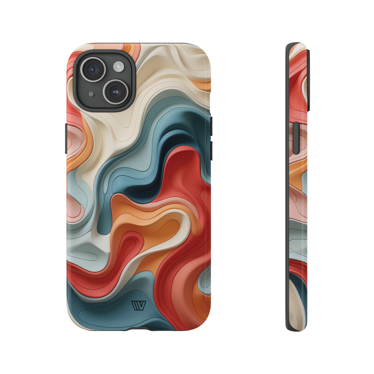 3D Colorful Clay Tough Phone Case