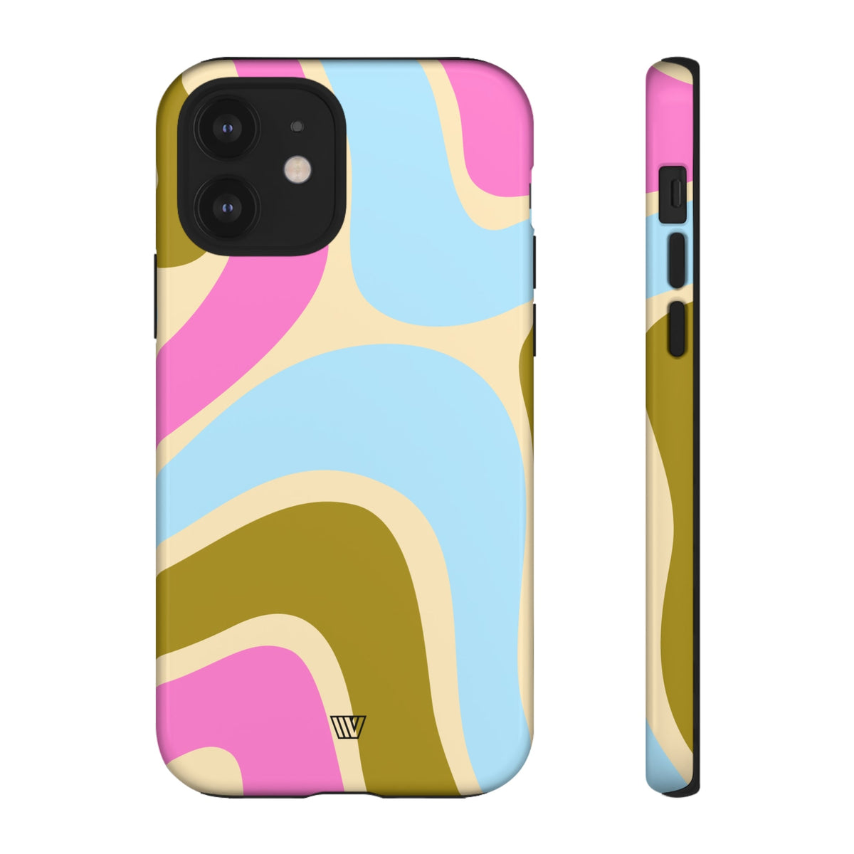 Tough Phone Case Large Groovy Waves Polycarbonate Shell
