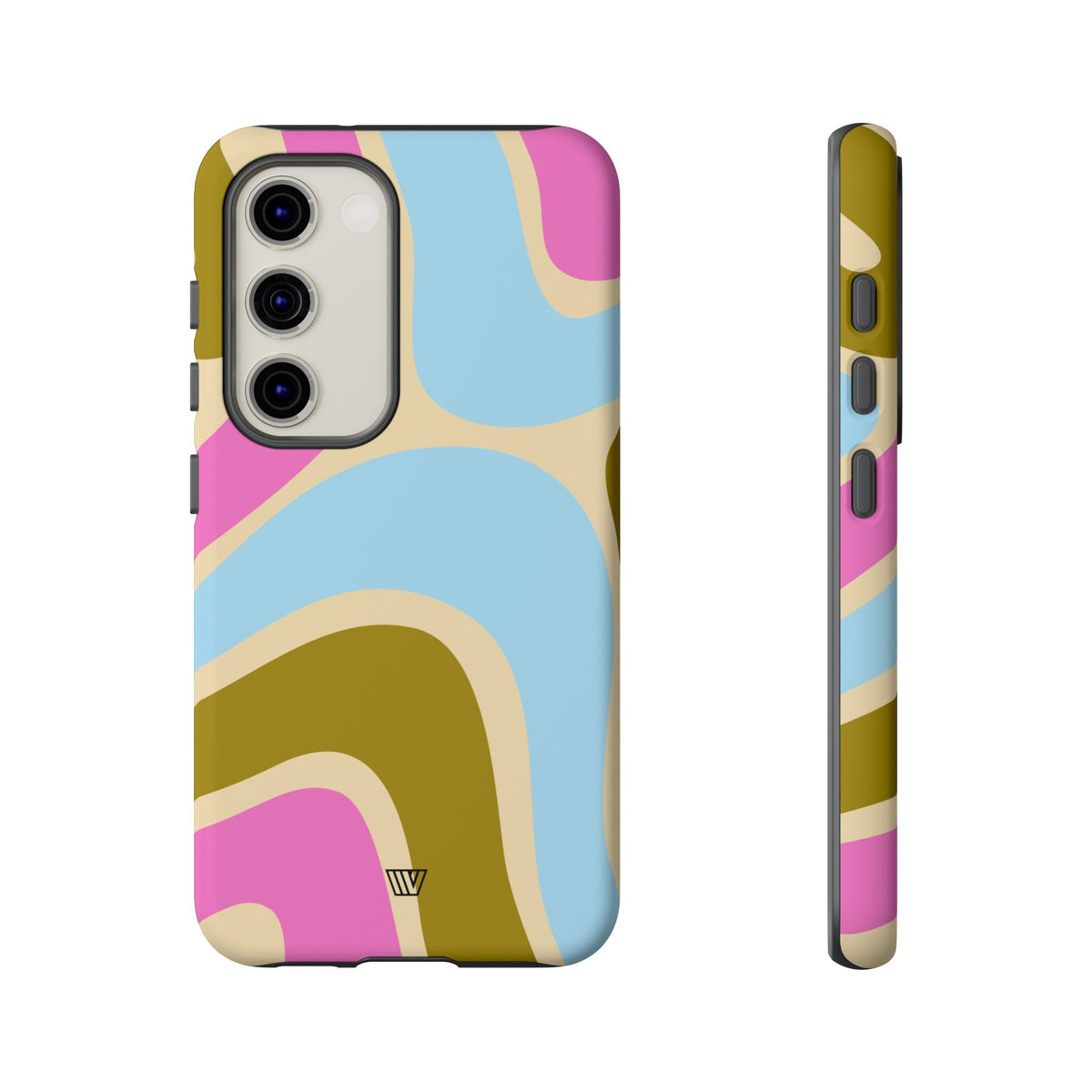 Tough Phone Case Large Groovy Waves Polycarbonate Shell
