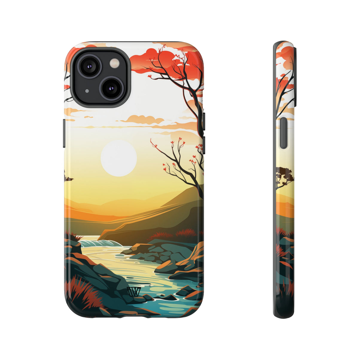 Tough Phone Case Dual-Layer Protection RIVER SUNSET