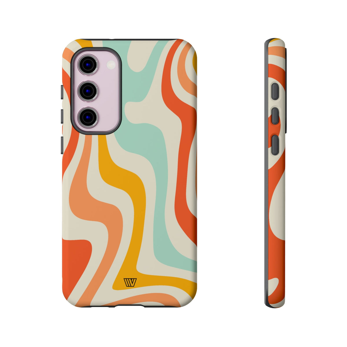 Retro Groovy Swirls Tough Phone Case