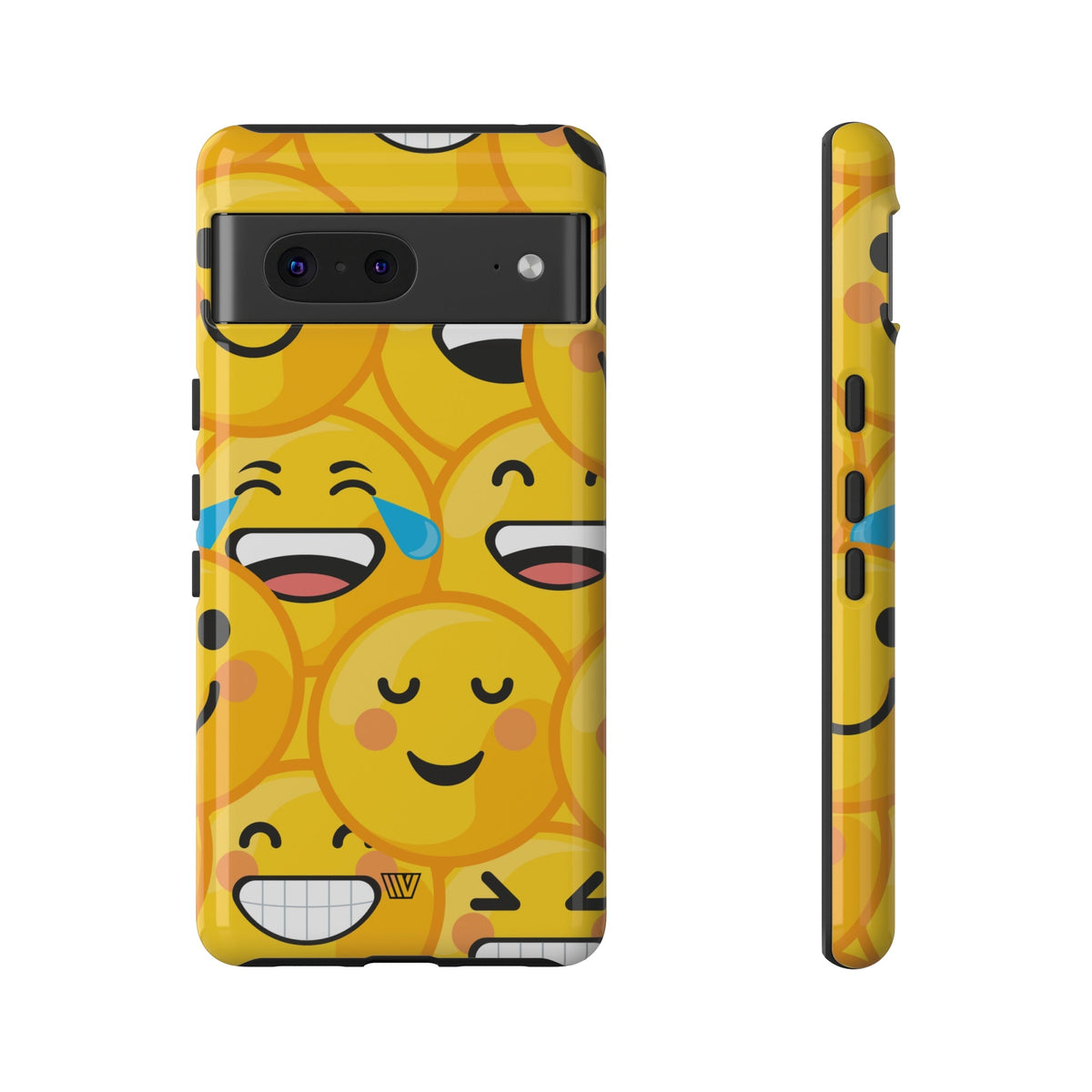 Tough Phone Case Impact-Resistant Dual-Layer Polycarbonate EMOJI FACES
