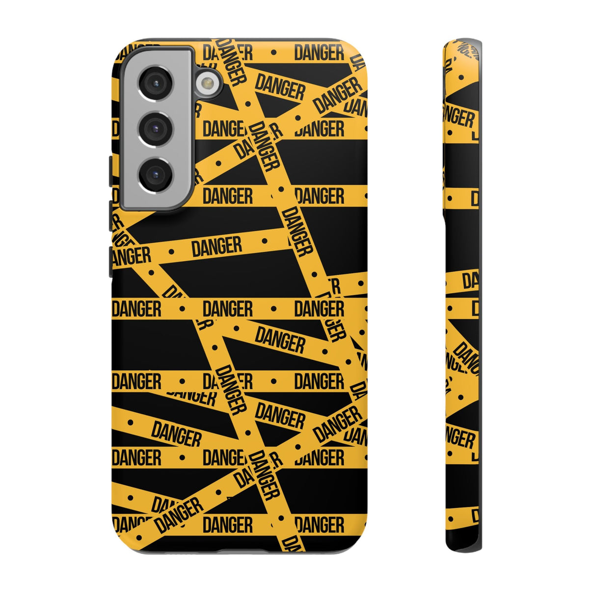 Tough Impact-Resistant Phone Case DANGER TAPE