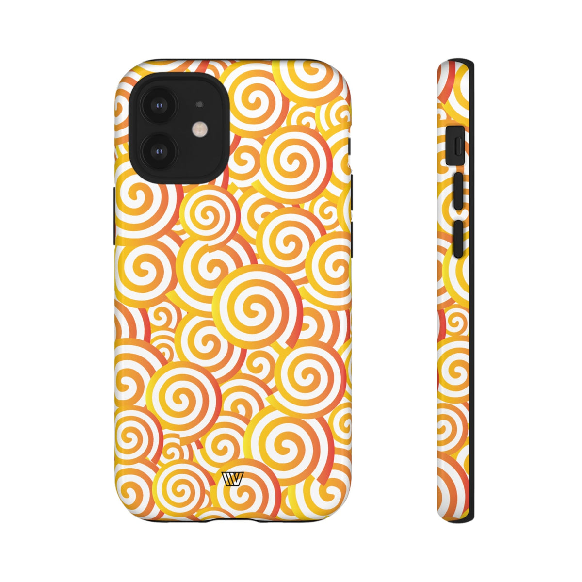 Abstract Spiral Orange Tough Phone Case