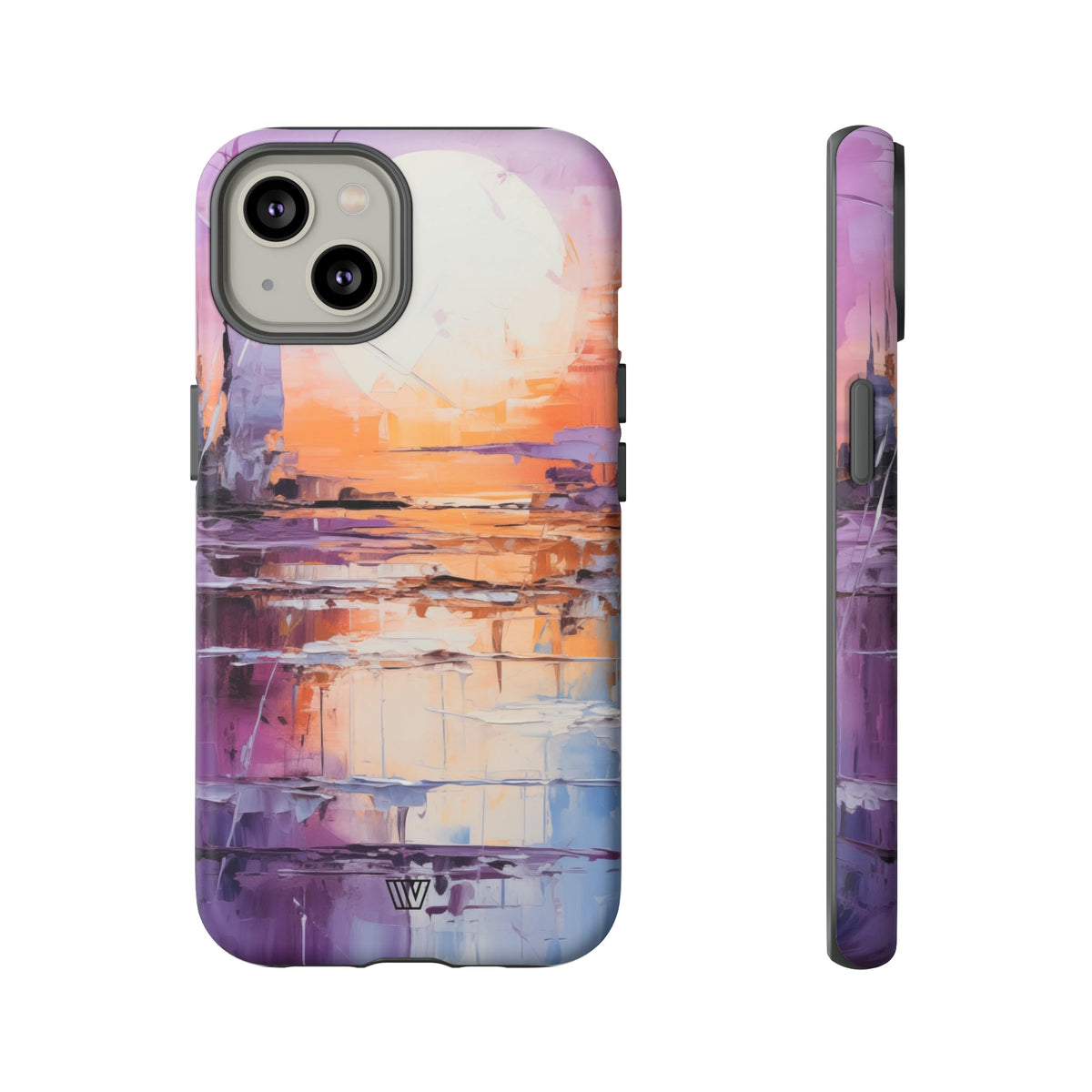 Acrylic Sunset Tough Phone Case Dual-Layer Protection