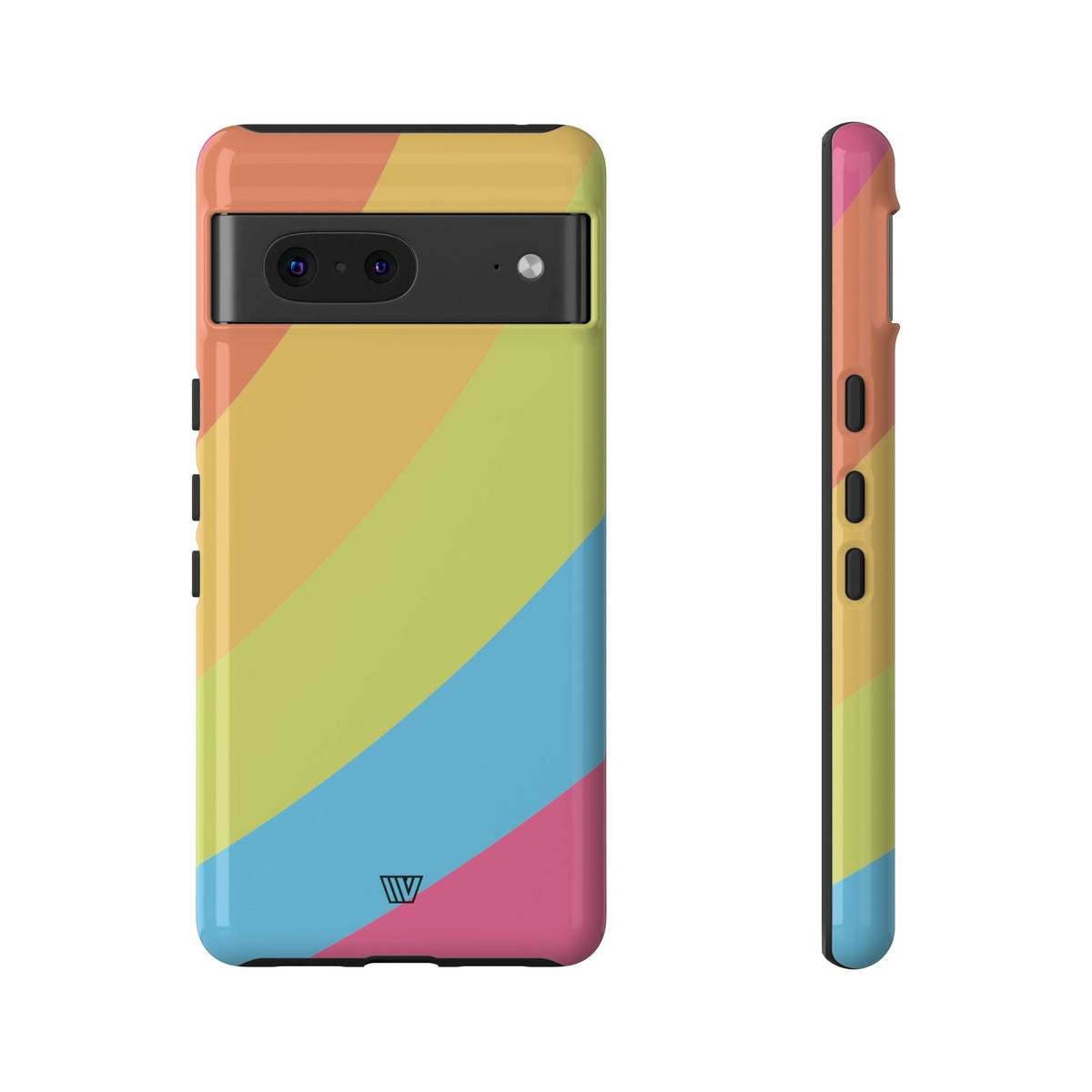 Neon Rainbow Tough Phone Case Dual-Layer Protective Shell