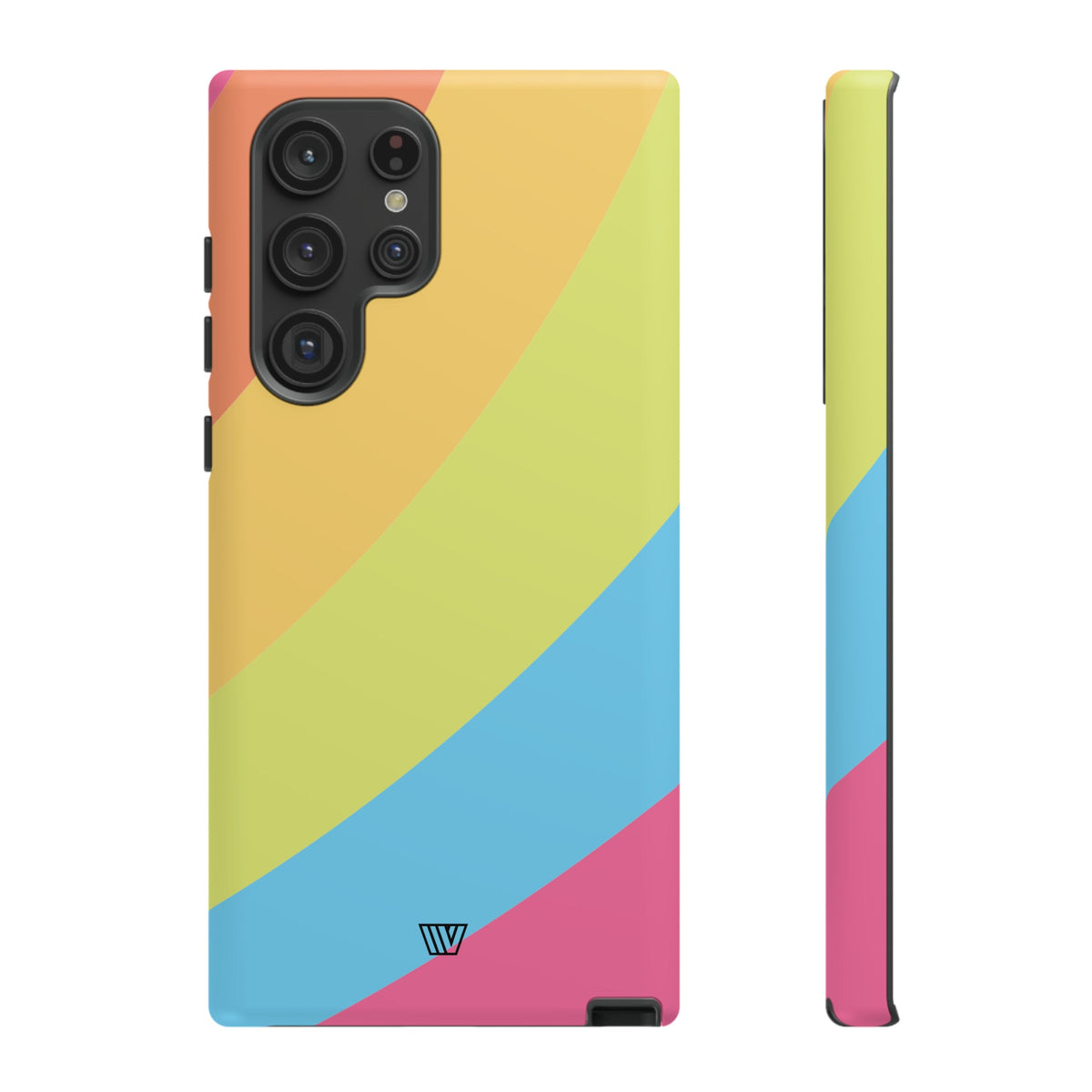 Neon Rainbow Tough Phone Case Dual-Layer Protective Shell