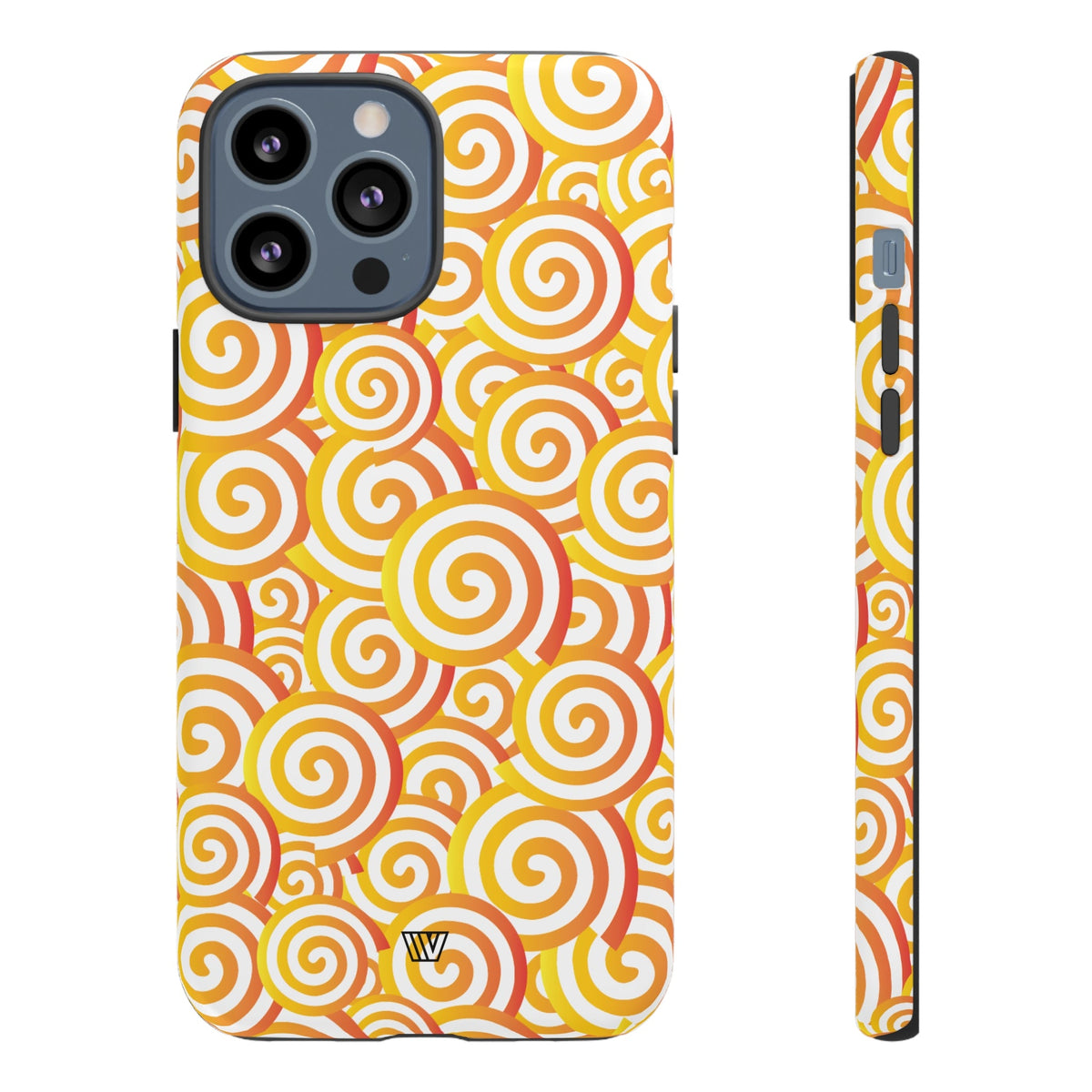 Abstract Spiral Orange Tough Phone Case