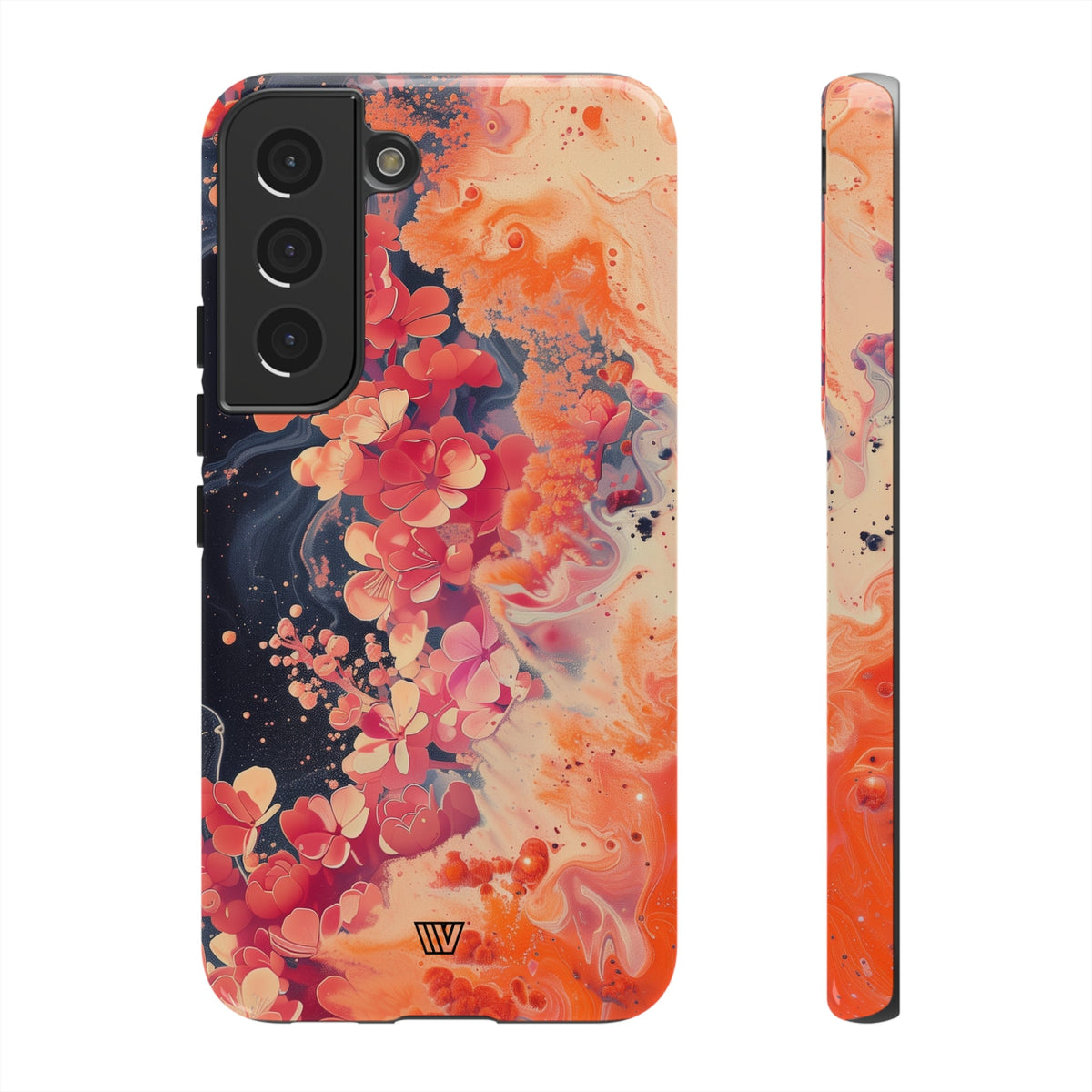 Tough Phone Case Dual-Layer Protection Phone Case WAVE OF FLOWERS