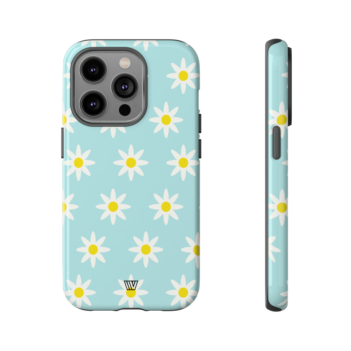 Tough Phone Case Dual Layer Impact Resistant DOODLE DAISY