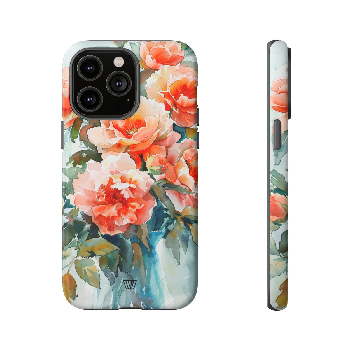 Tough Phone Case Dual-Layer Impact Resistant PEONY DREAMS