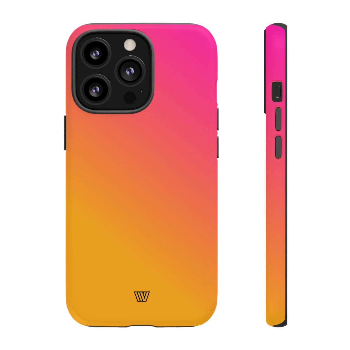 Hot Pink Orange Tough Phone Case